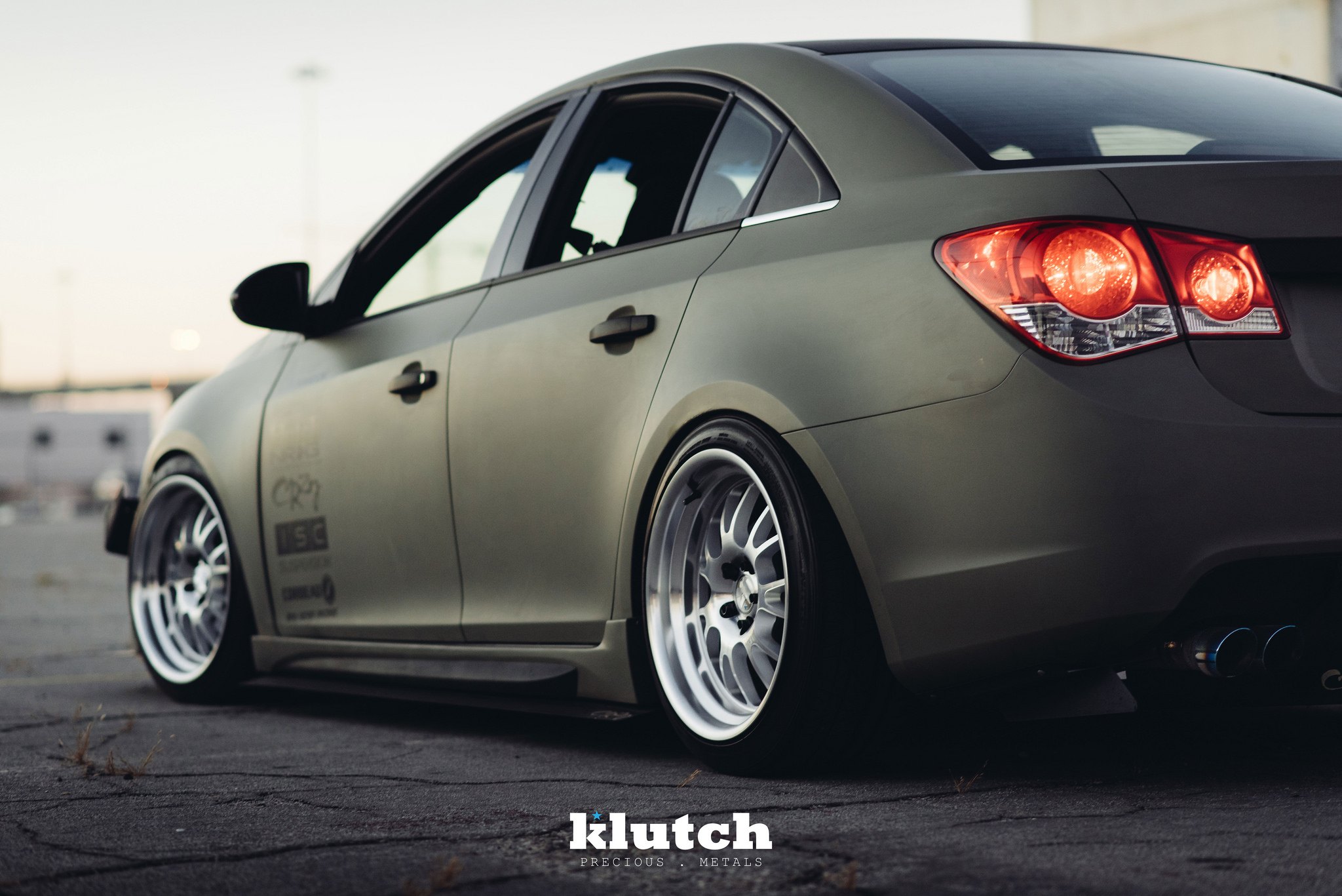 Stance Wheels With Skinny Tires - Photo by Klutch Wheels