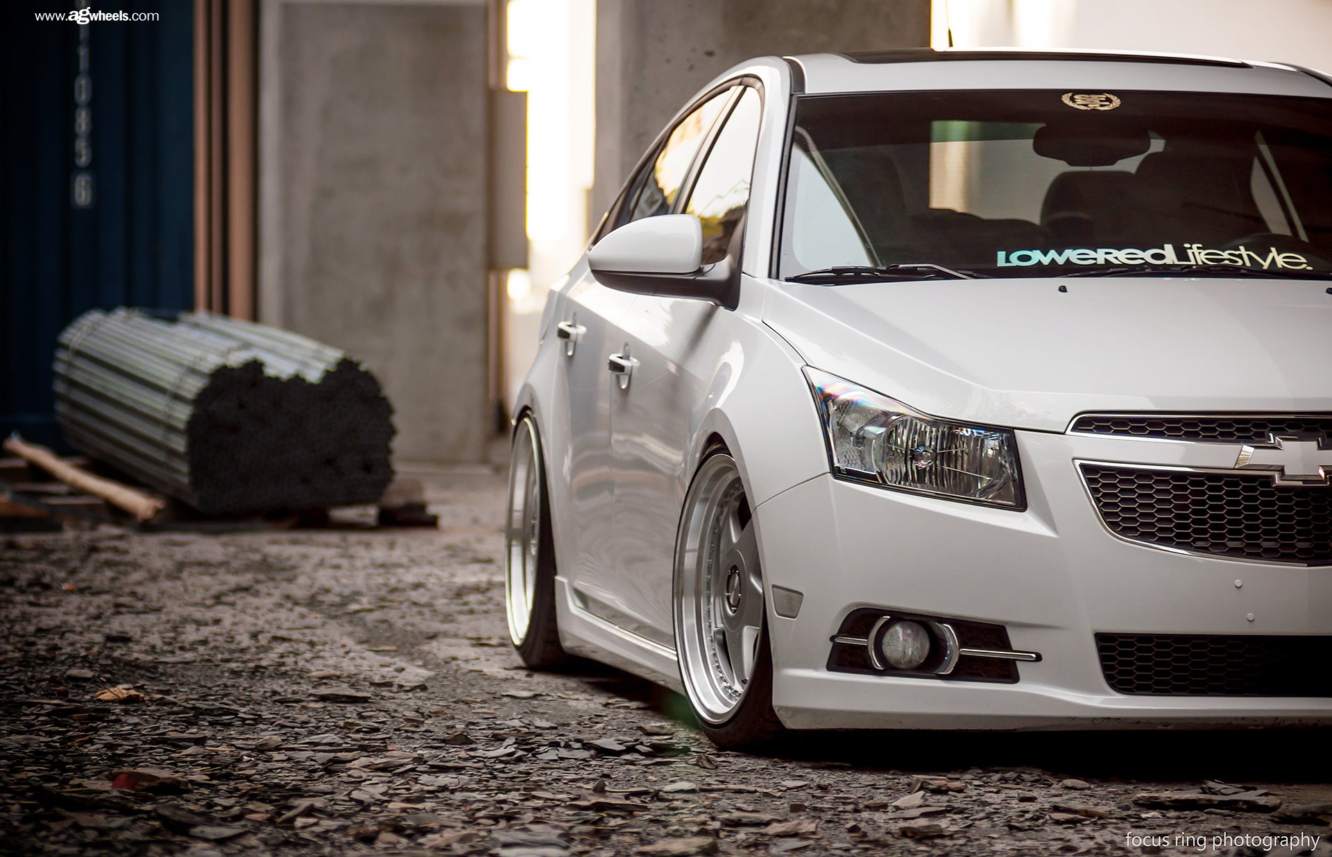 Lowered Chevy Cruze - Photo by Avant Garde