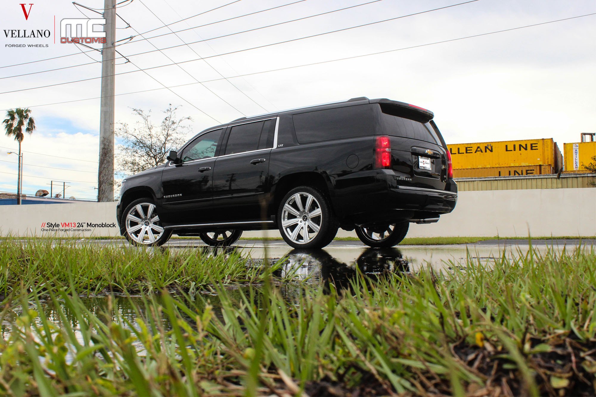 Black Chevy Tahoe with 24 Inch Vellano Wheels - Photo by Vellano