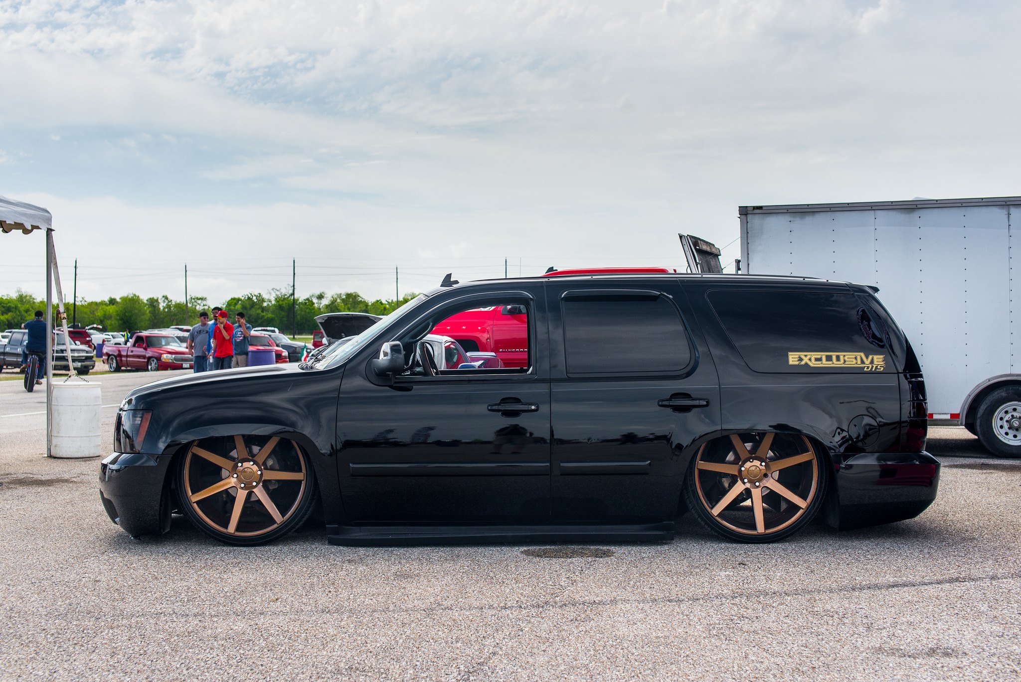 Lowered Chevy Tahoe with Bronze DUB Wheels - Photo by DUB
