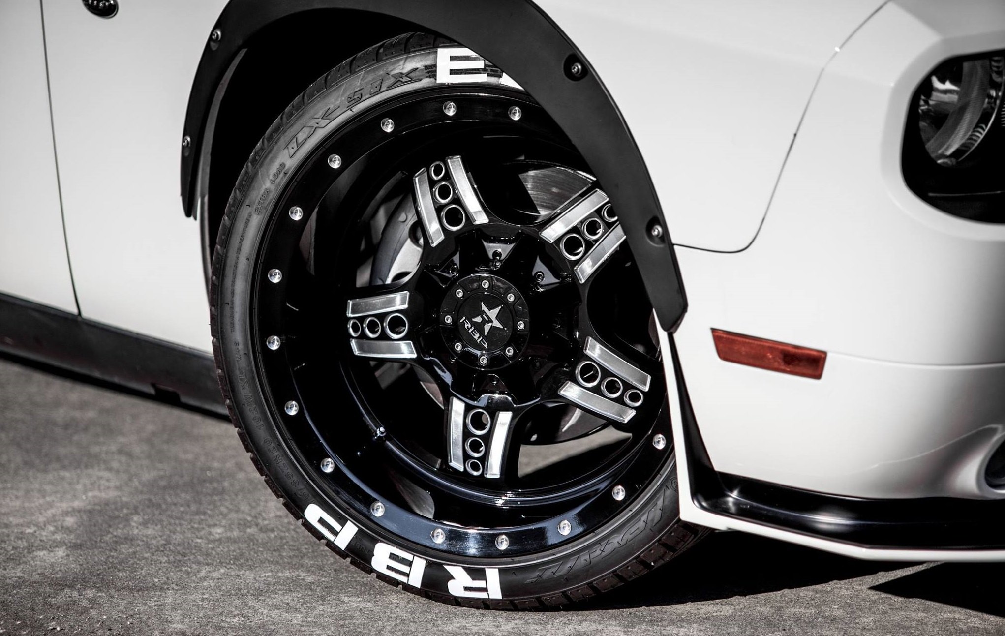 Dodge Chellenger with RBP Truck Wheels - Photo by Edge Customs