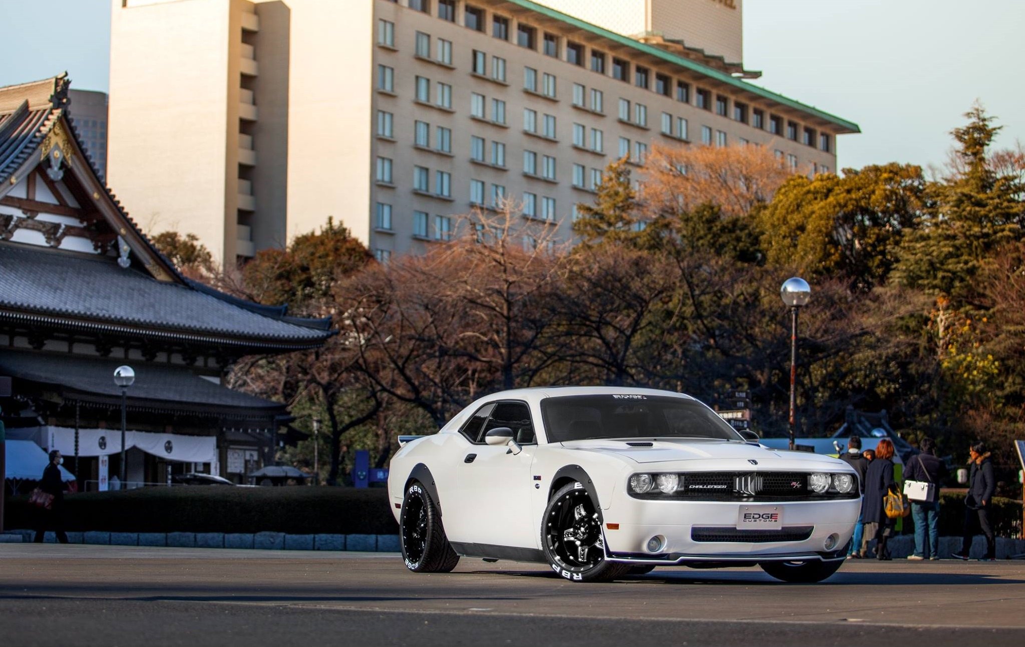 Modern Dodge Challenger With Old School look - Photo by Edge Customs