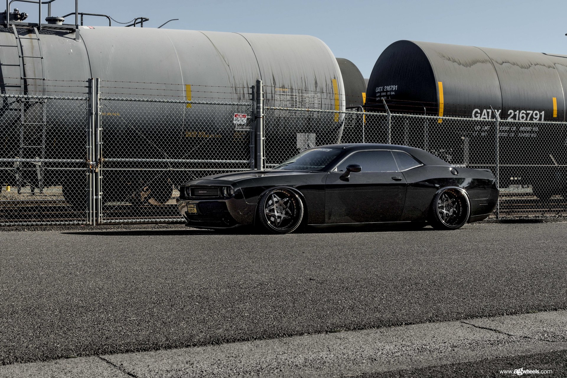 Custom Dodge Challenger With Air Suspension - Photo by Avant Garde