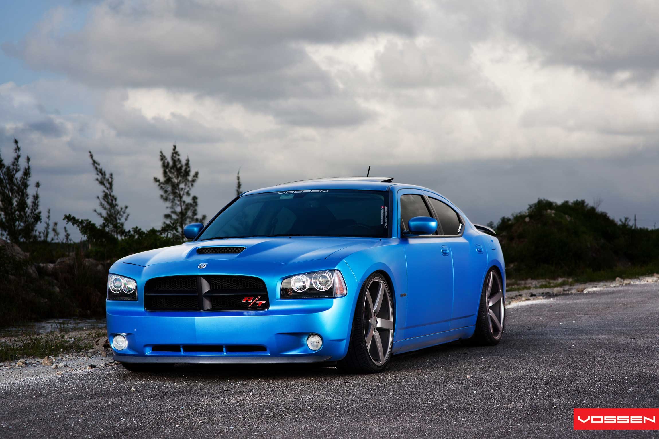 Custom Blue Dodge Charger RT - Photo by Vossen