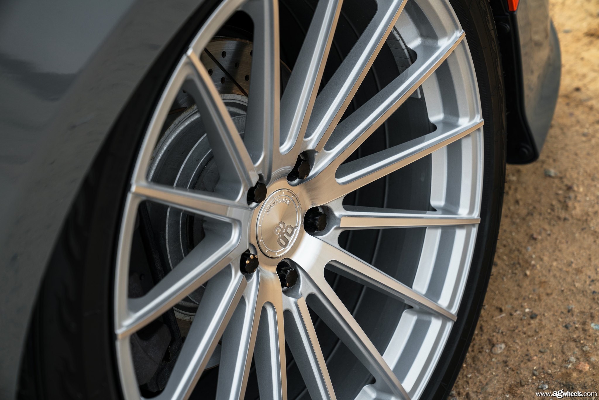 Gray Dodge Charger with Custom Avant Garde Rims - Photo by Avant Garde Wheels