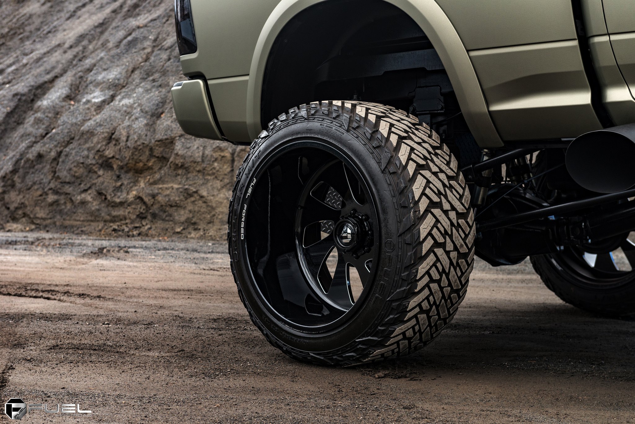 Black Forged Off-road Wheels - Photo by Fuel Off-Road