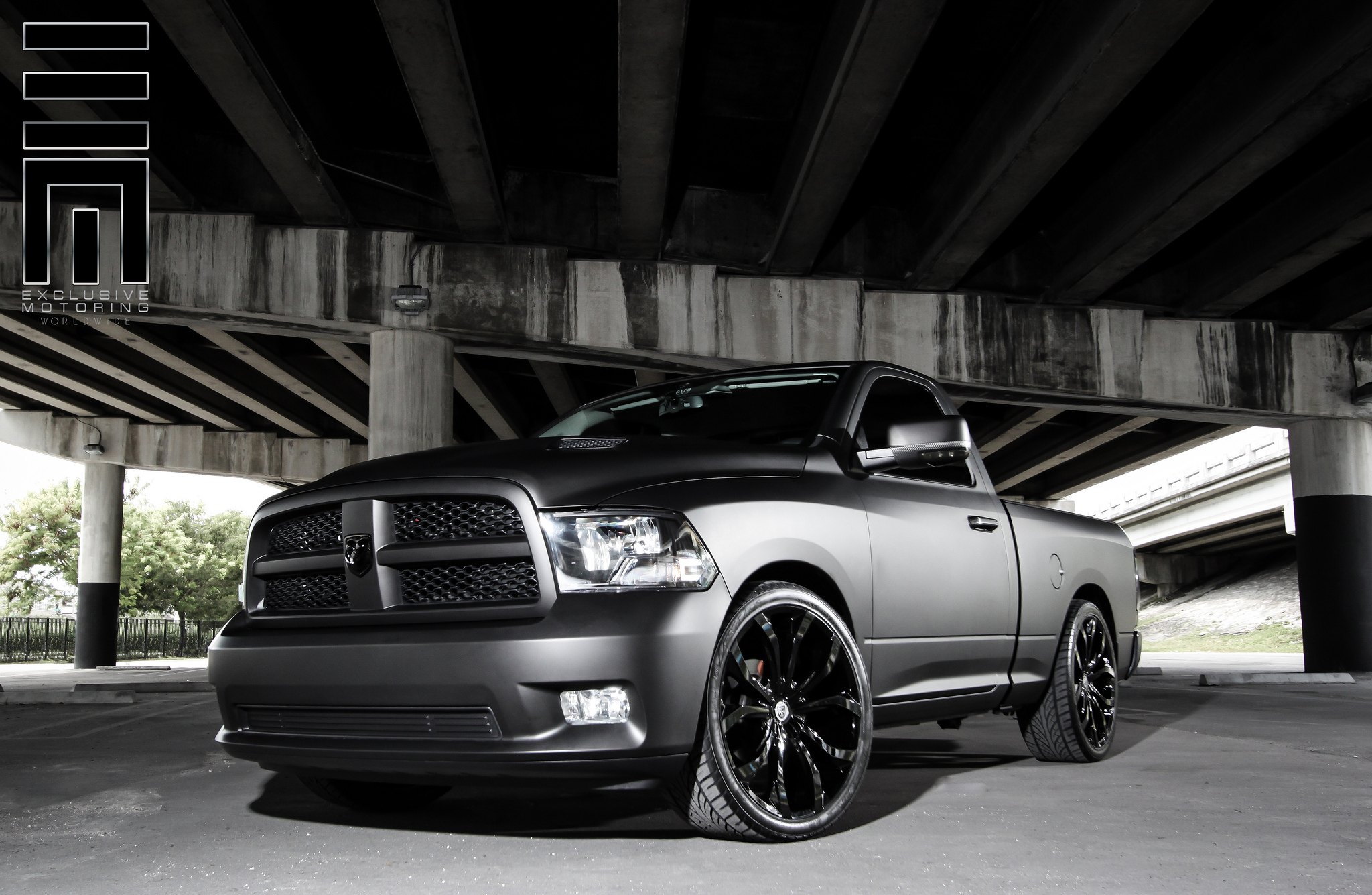 Matte Black Ram Performance Truck - Photo by Exclusive Motoring