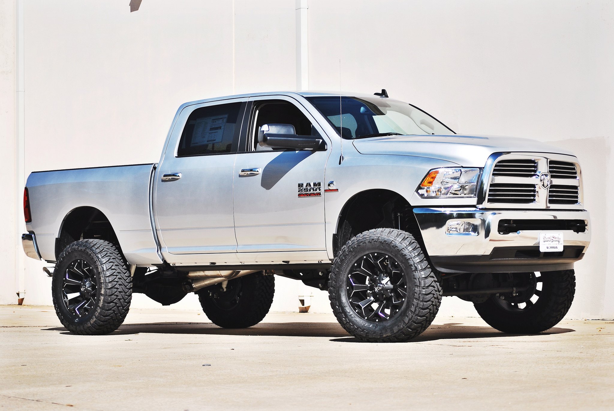 White Dodge Ram 2500 with Fuel Offroad Tires - Photo by Fuel Offroad