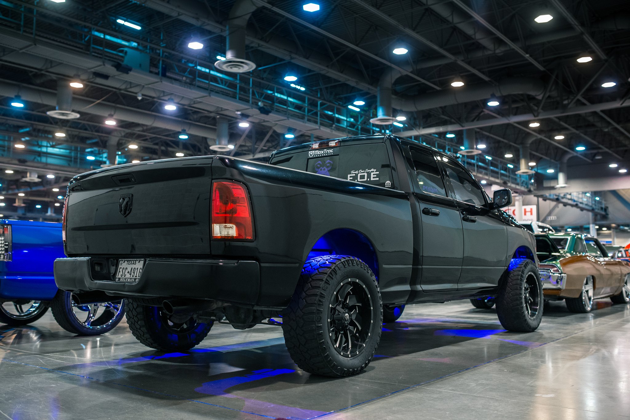 Mickey Thompson Tires on Black Dodge Ram 1500 - Photo by Fuel Offroad