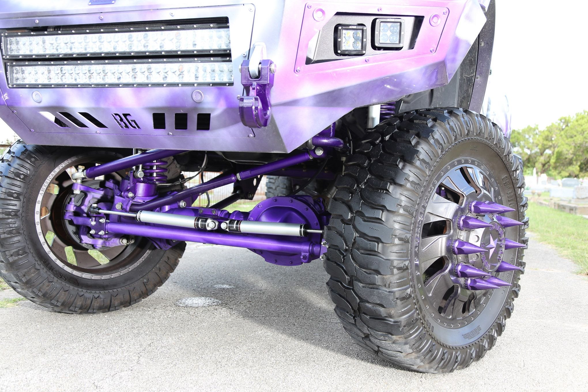 Purple Airbrushed Dodge Ram with American Force Wheels - Photo by Travis Haecker, Chris Castaneda