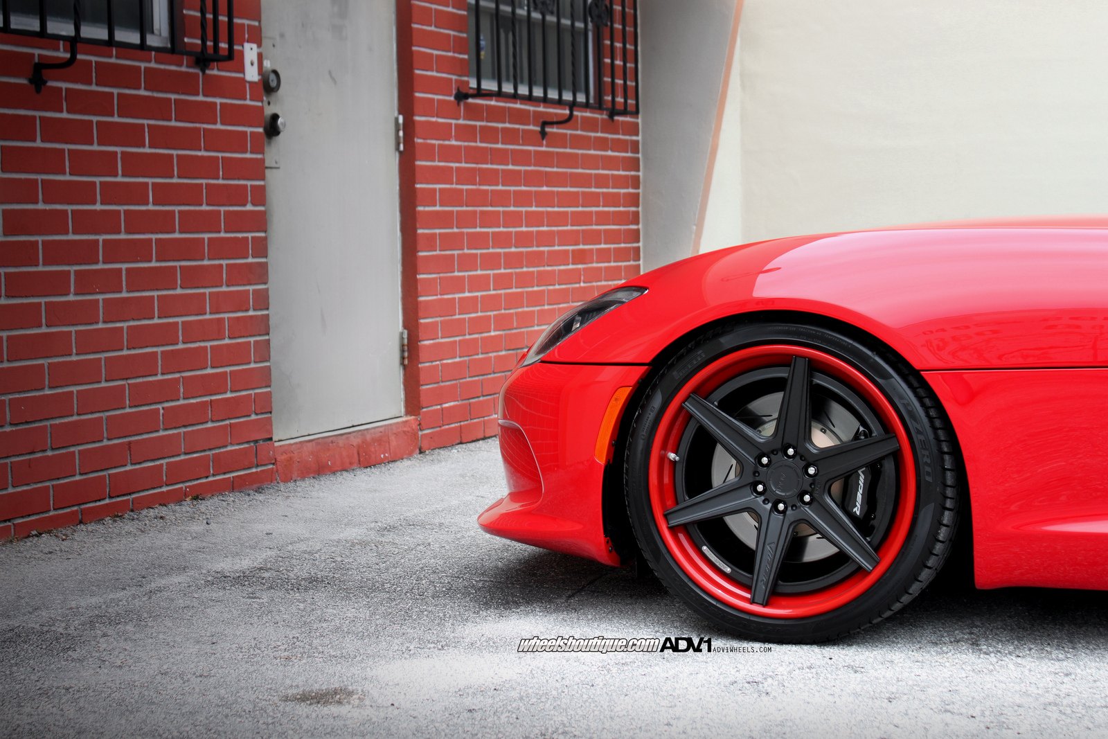 Red Dodge Viper on Pirelli Tires - Photo by ADV.1
