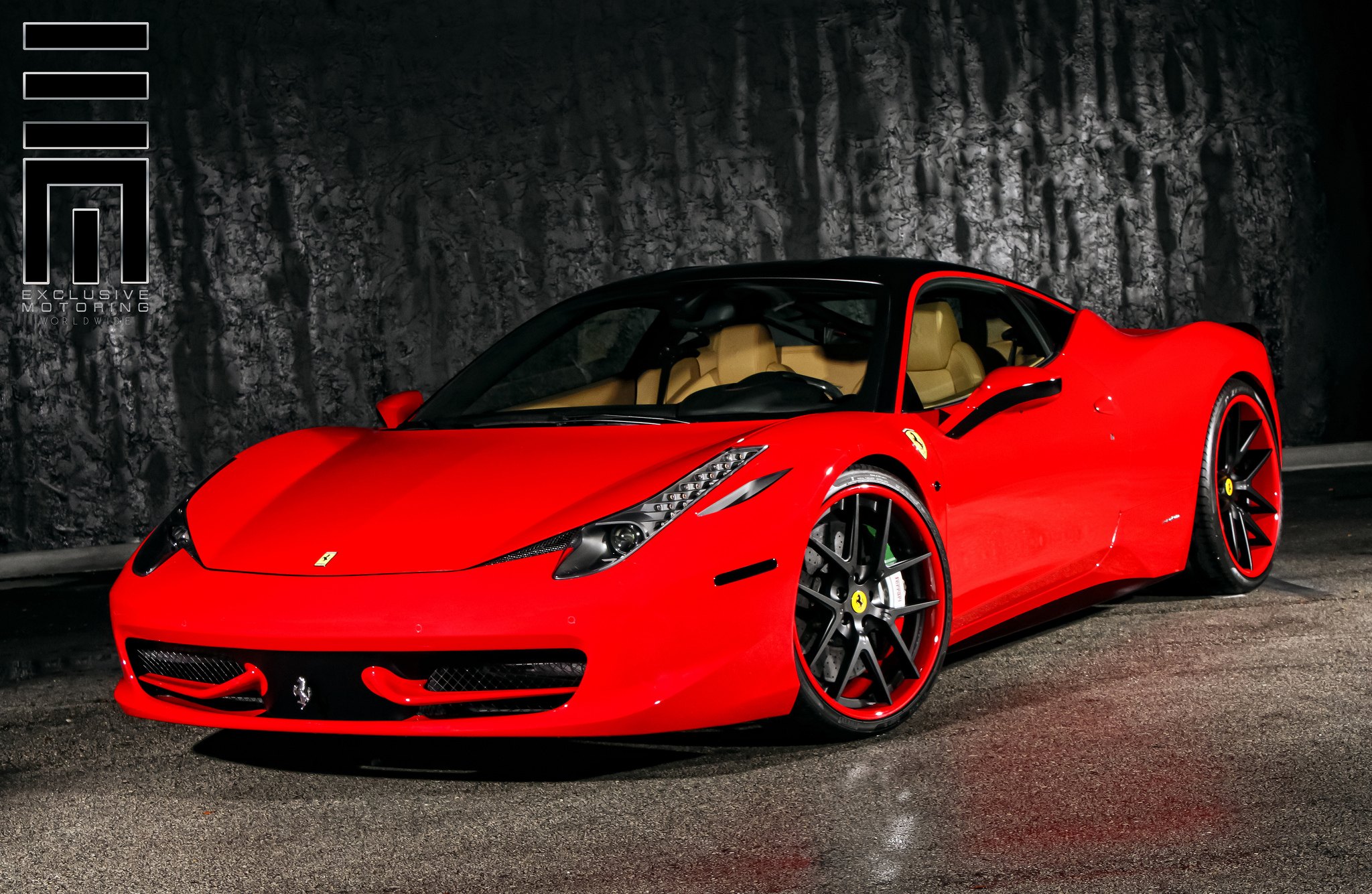 Ferrari 458 on Colormatched Custom Wheels - Photo by Exclusive Motoring