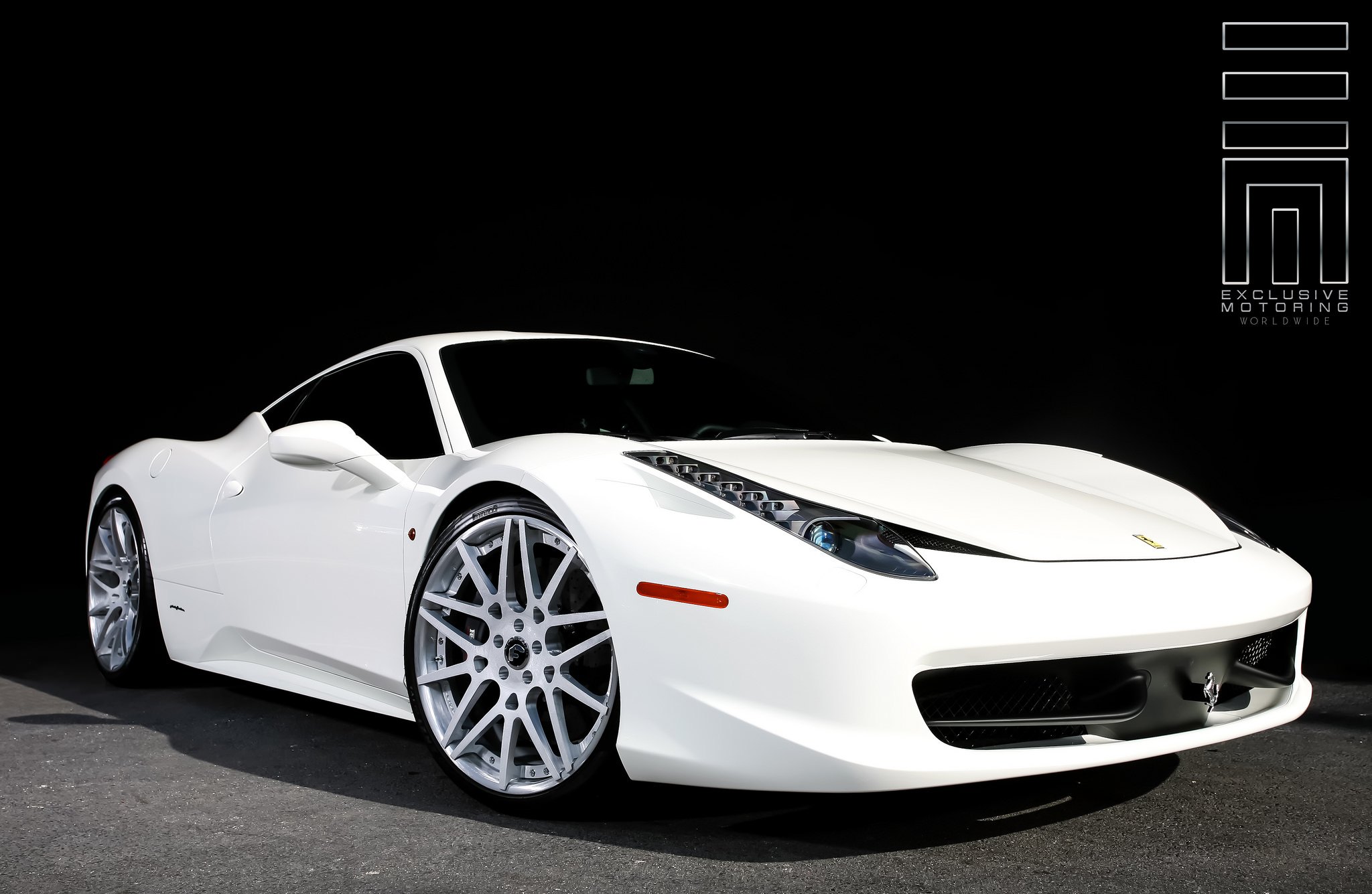 Pure White Ferrari 458 on Forgiatos by Exclusive Motoring — CARiD.com Gallery