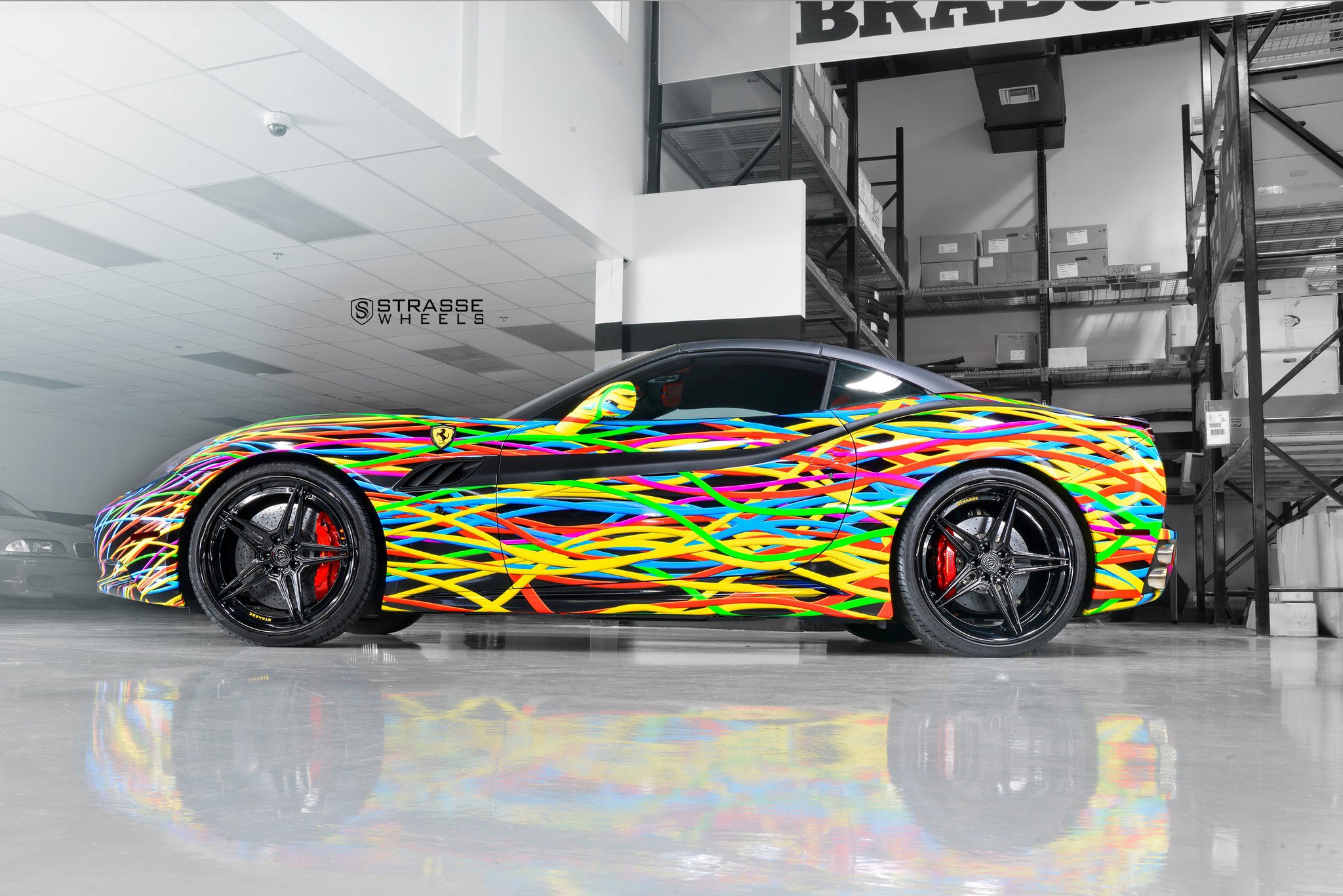 Unique Rainbow Like Custom Paint on Ferrari California — CARiD.com