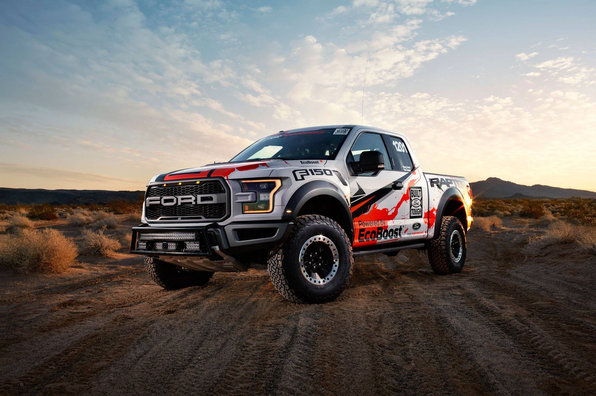 Ford Raptor supercab on Off-road wheels and tires