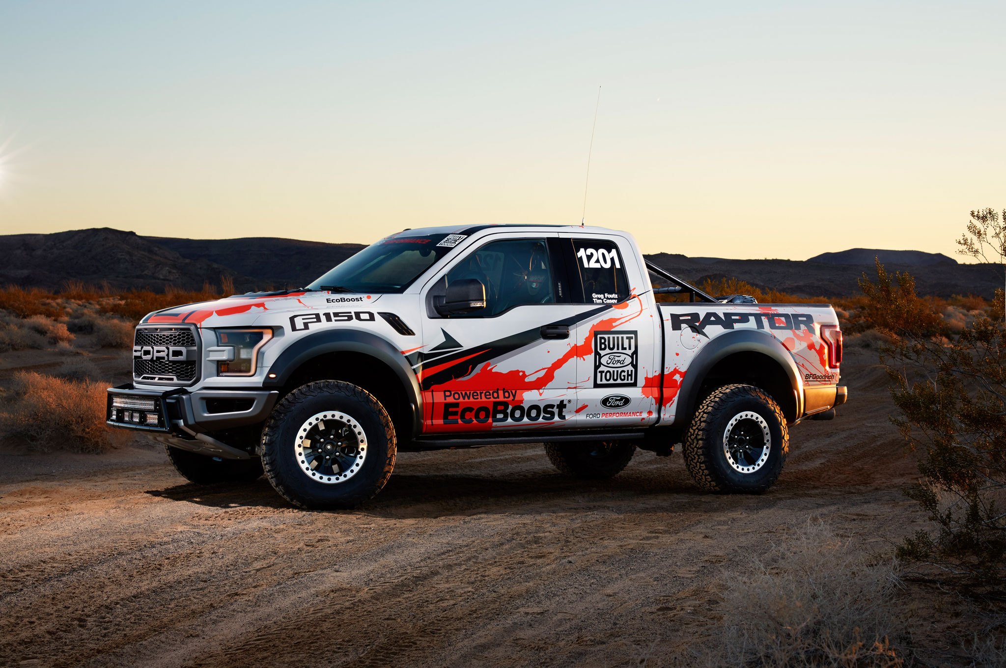 Ford F150 Raptor Ecoboost on the Desert Terrain