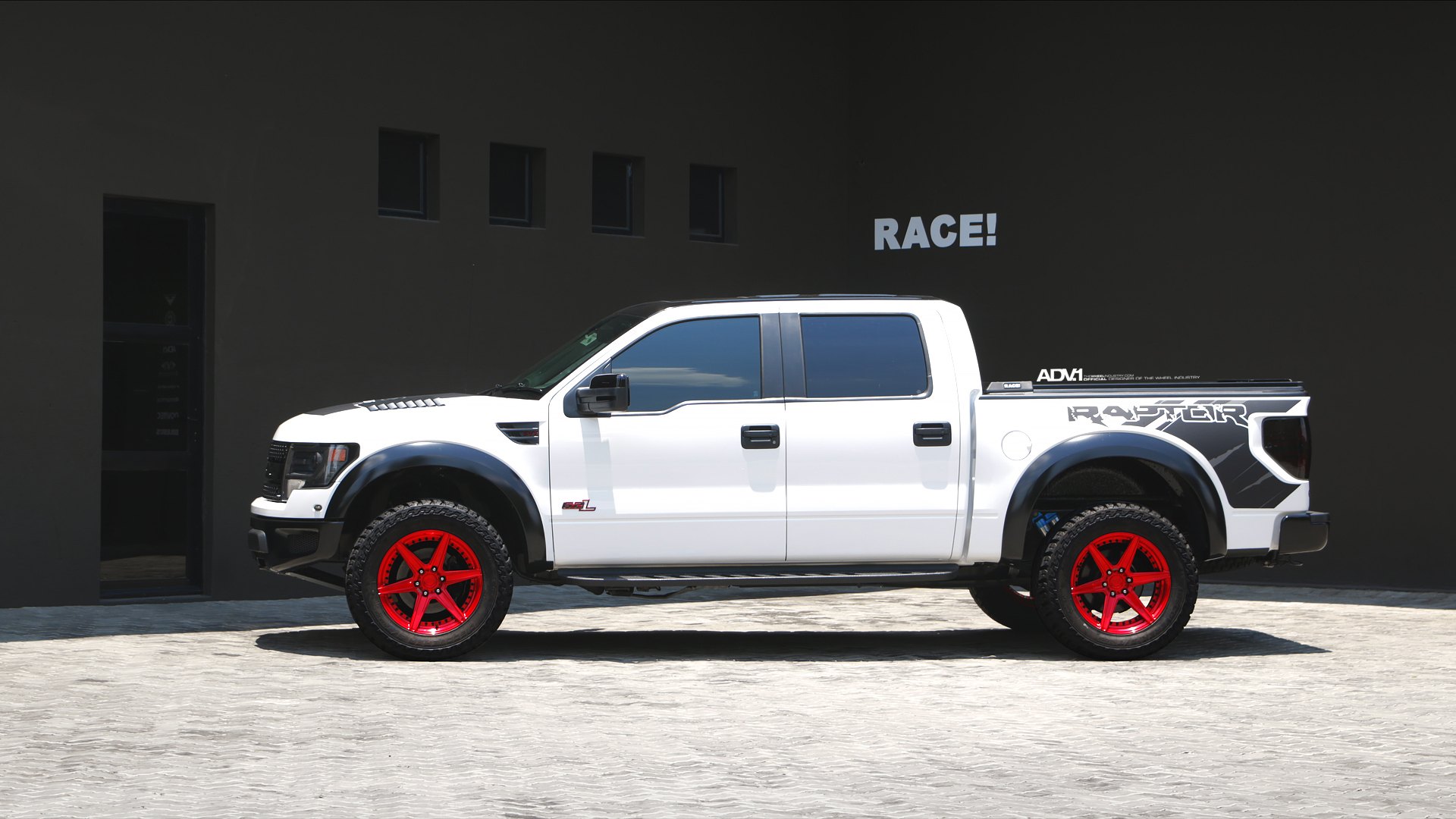 Ford Raptor 6.2L in White With Original Graphics - Photo by ADV.1