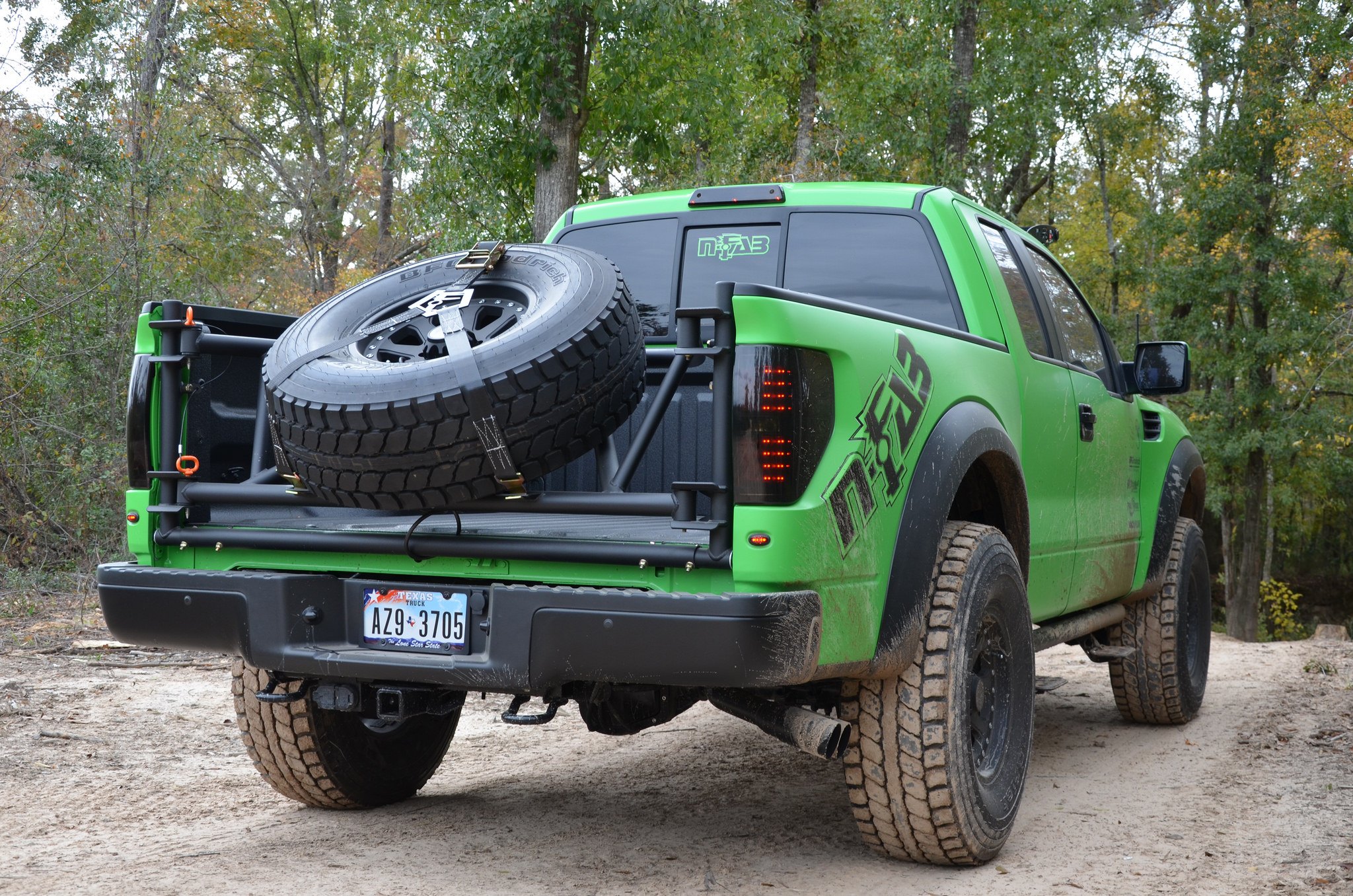 N-Fab Tailgate Spare Tire Holder - Photo by Black Rhino