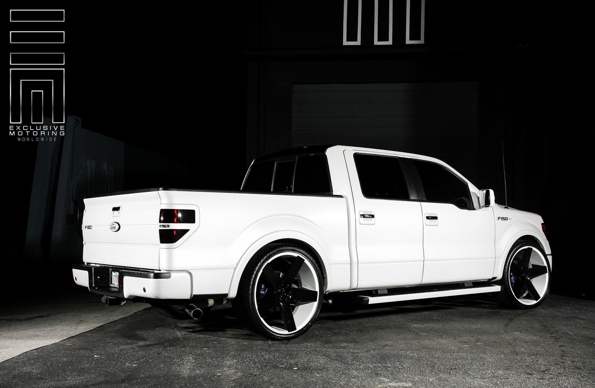 Ford F150 Black Custom Taillights With White Surrounds - Photo by Exclusive Motoring