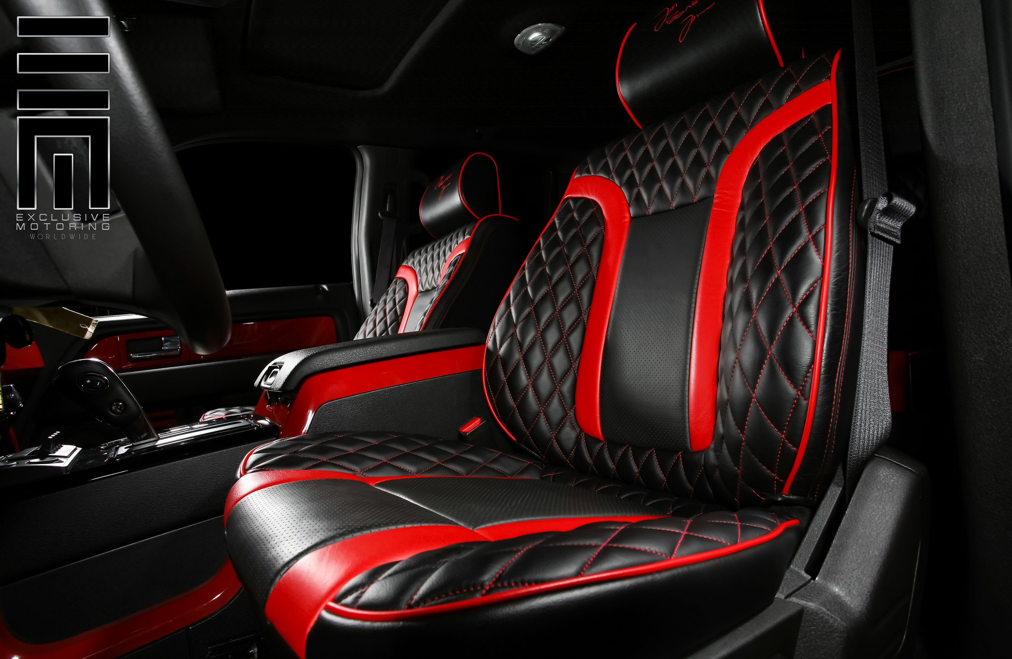 Stitched Leather Seats in F150 Raptor - Photo by Exclusive Motoring