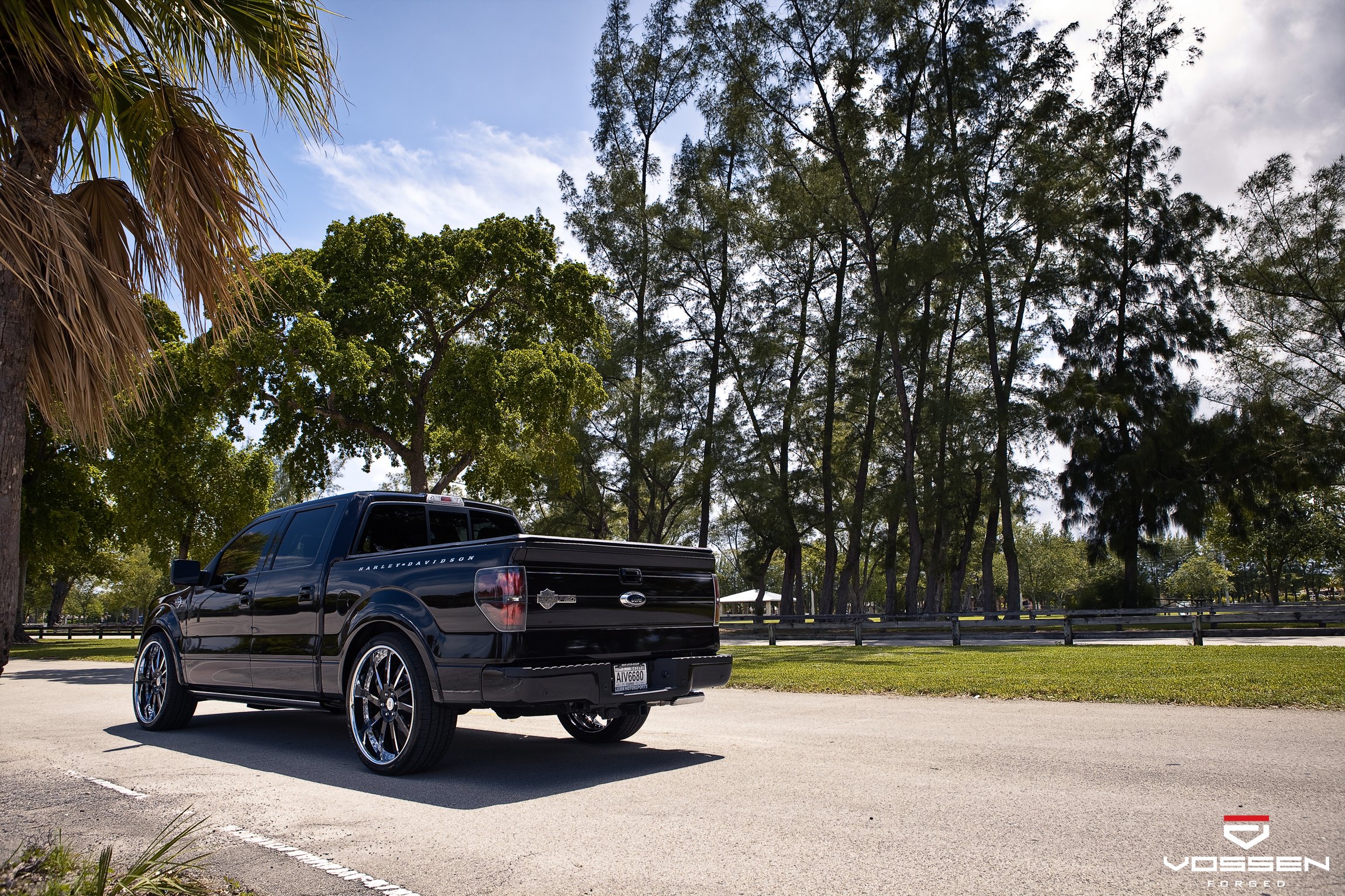 Forged Vossen Rims on Black Ford F-150 - Photo by Vossen