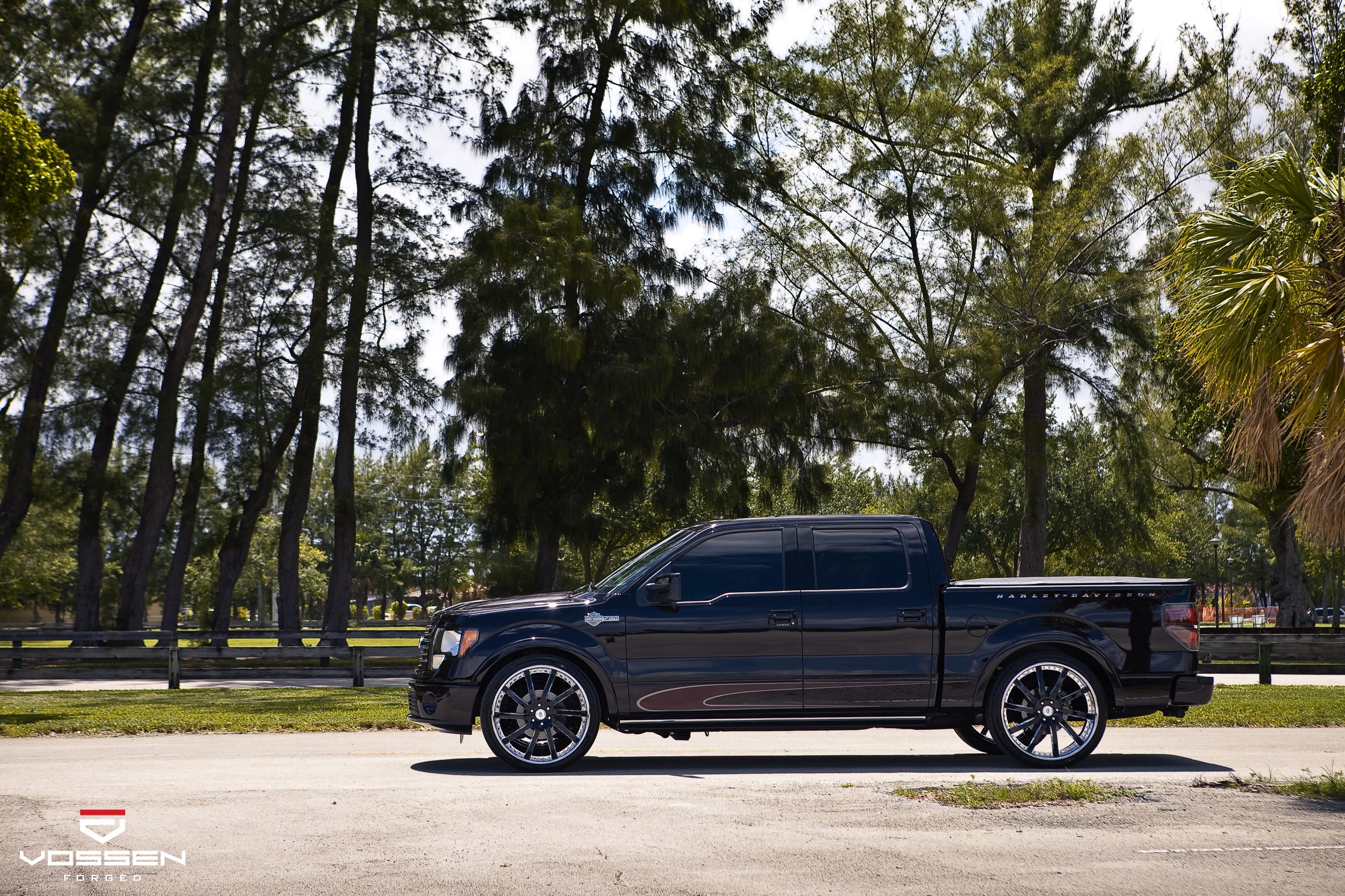 Black Ford F-150 with Custom Forged Vossen Wheels - Photo by Vossen