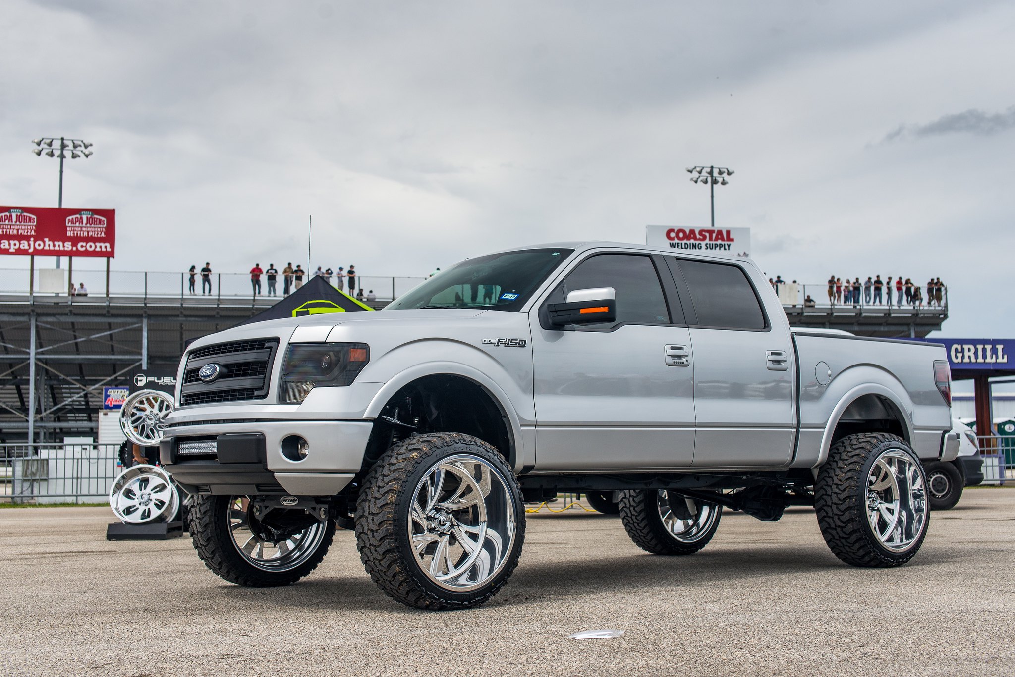 Custom Gray Metallic Lifted Ford F-150 - Photo by Fuel Offroad