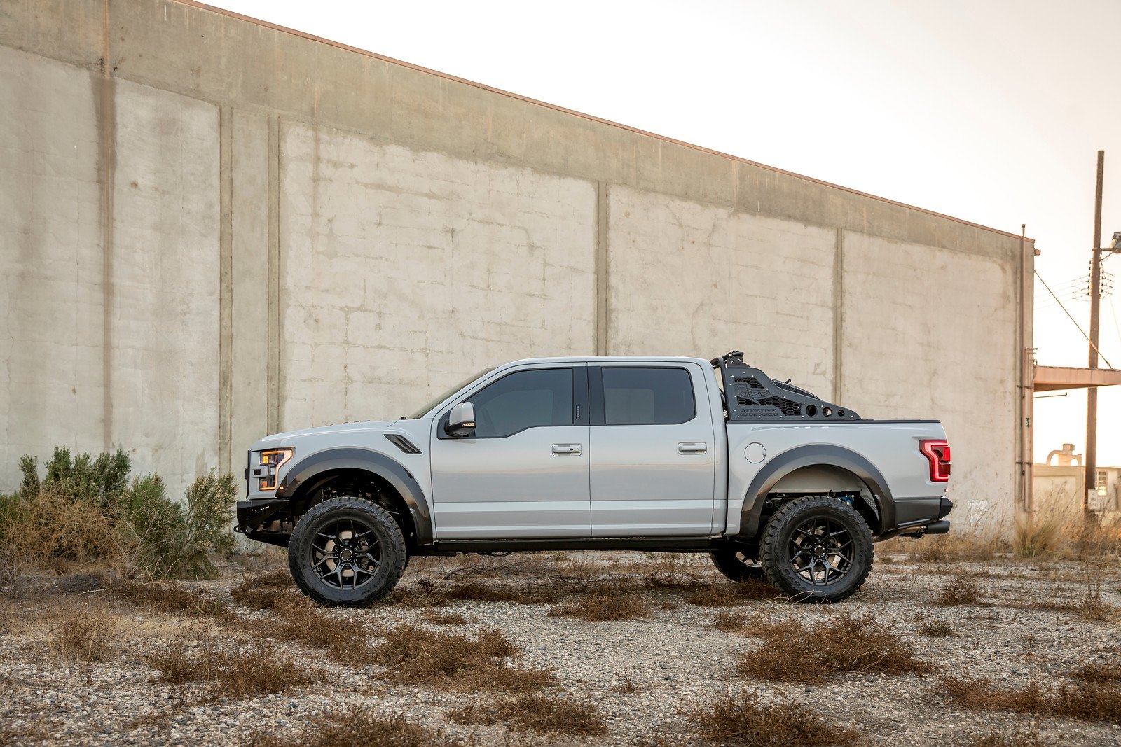 White Lifted Ford F-150 with Custom Fender Flares - Photo by Venom Rex