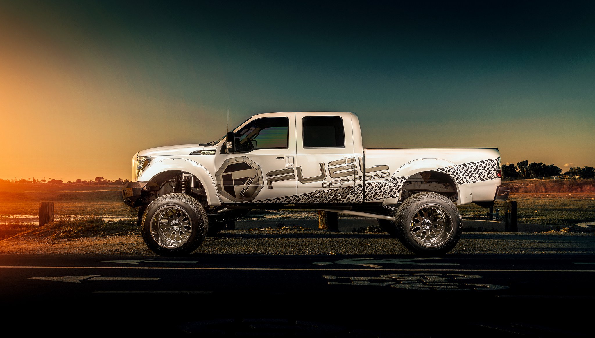 Modified Ford F250 Super Duty - Photo by Fuel Off-Road