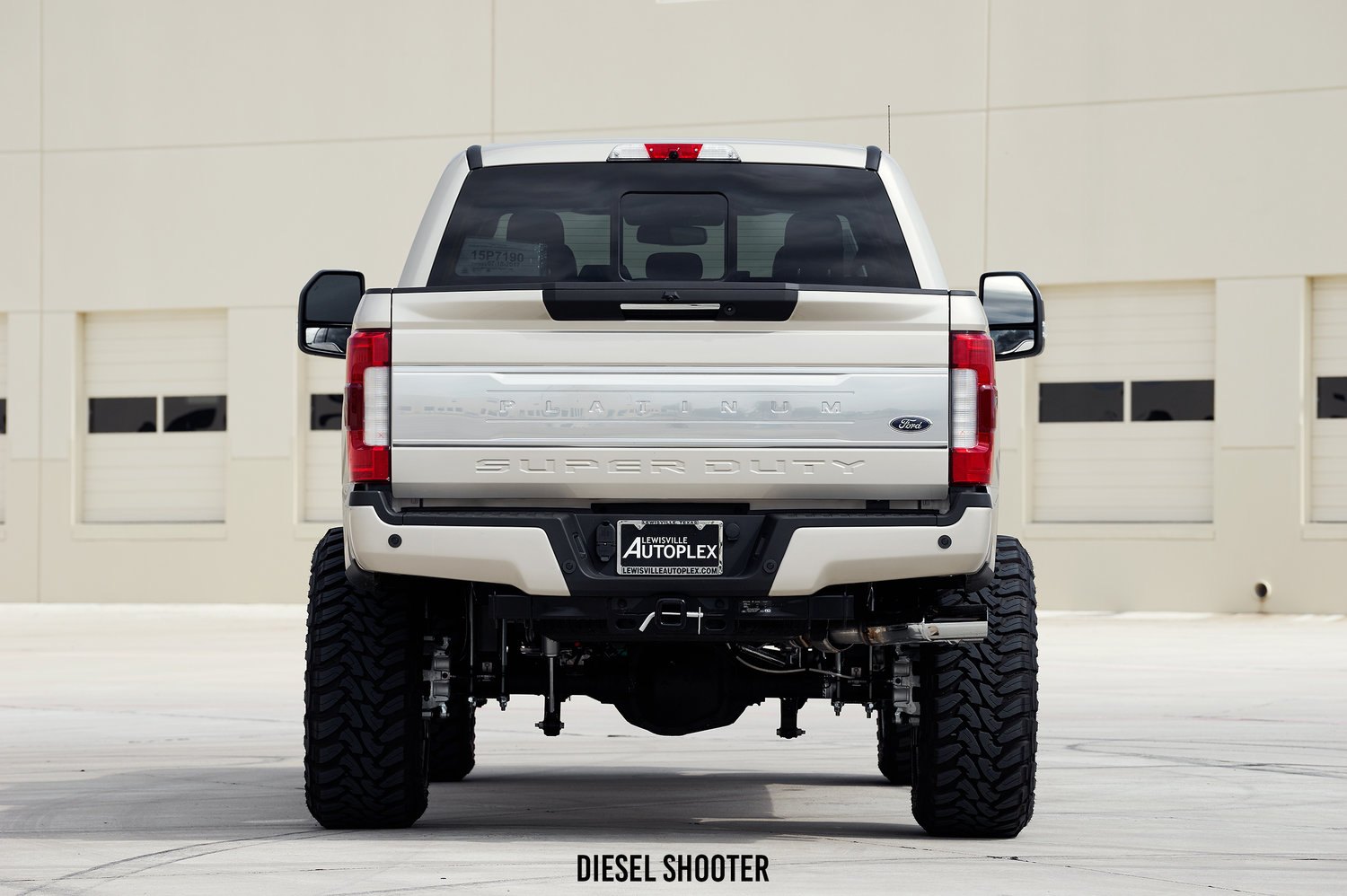 Off-road Shocks on Lifted Ford F-250 - Photo by Diesel Shooter