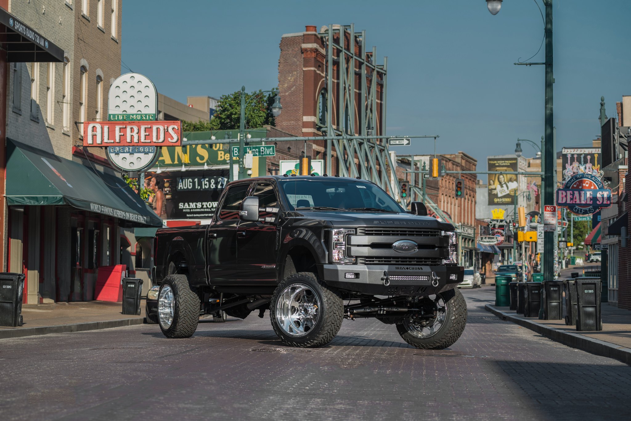 Custom Black Lifted Ford F-250 Super Duty - Photo by Fuel Off-road