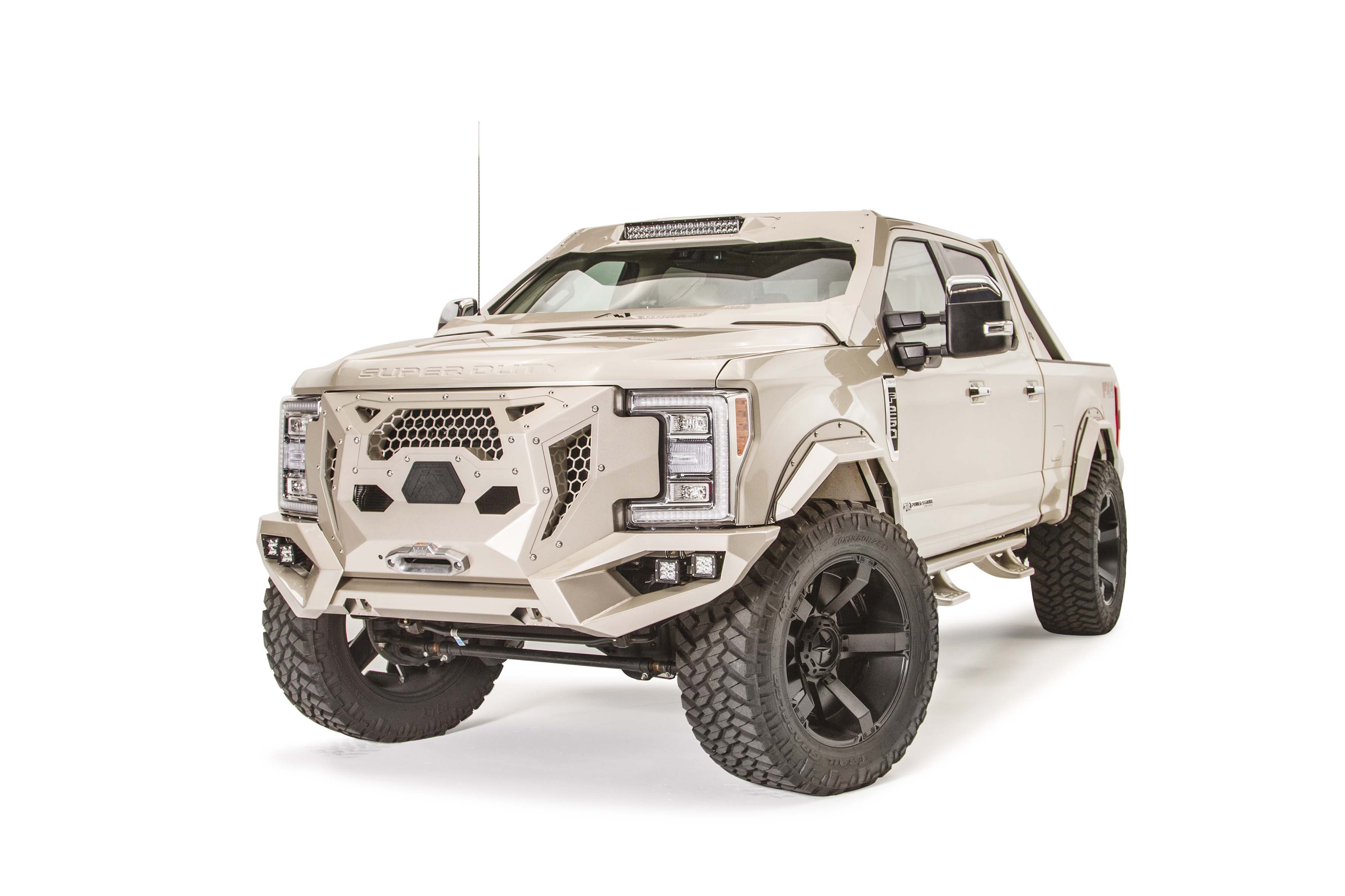 Lifted Ford F-250 with Aftermarket Nerf Steps - Photo by Fab Fours