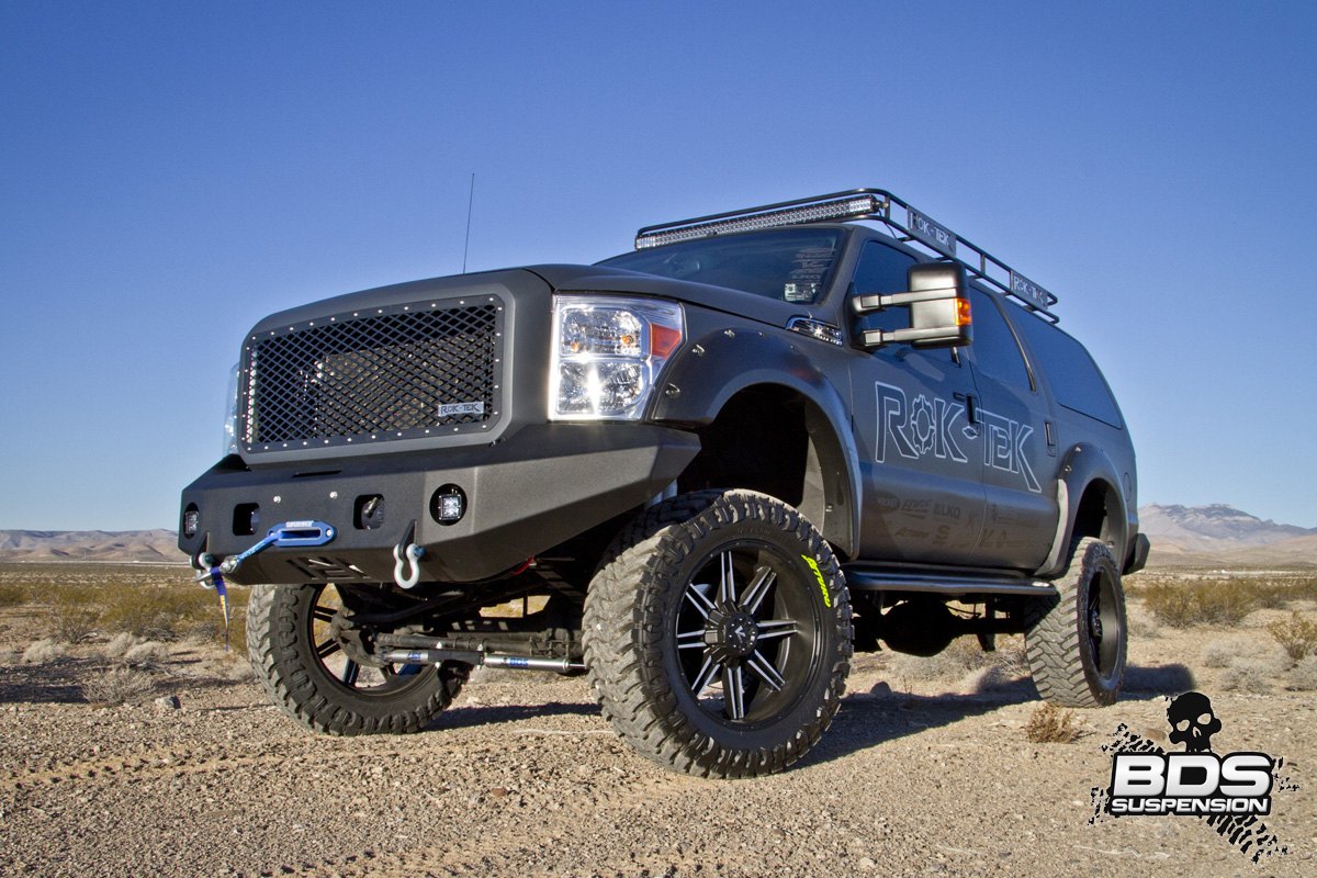 Ford Excursion with F250 front end - Photo by BDS Suspensions
