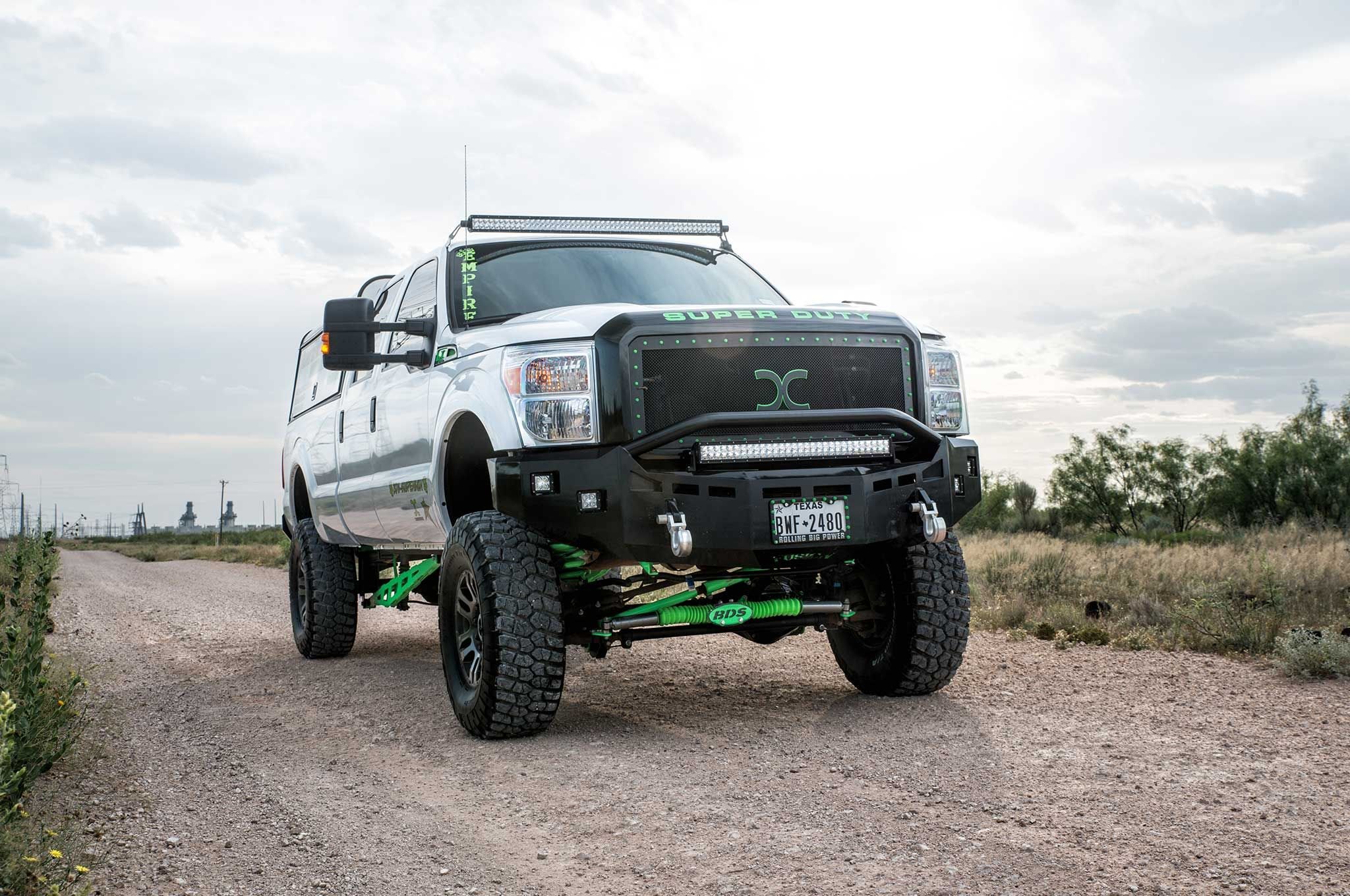 Long Bed F350 Truck with a BDS Performance Suspension - Photo by Dale Martin