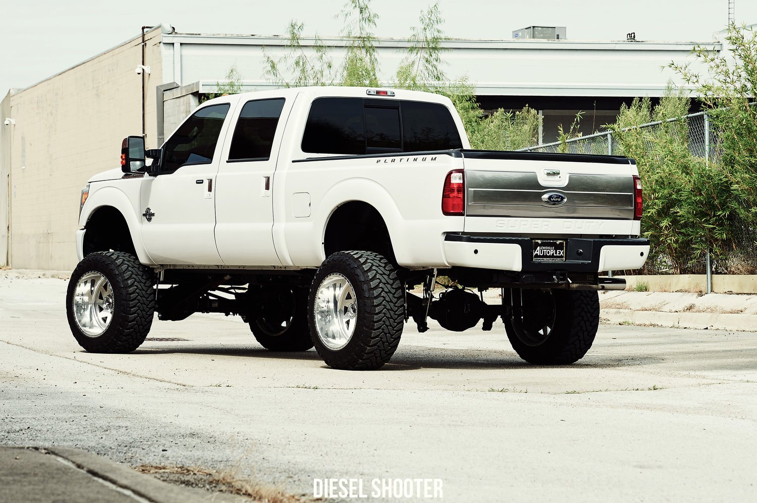 Ford F-350 Platinum with Custom Chrome Rear Bumper - Photo by Diesel Shooter