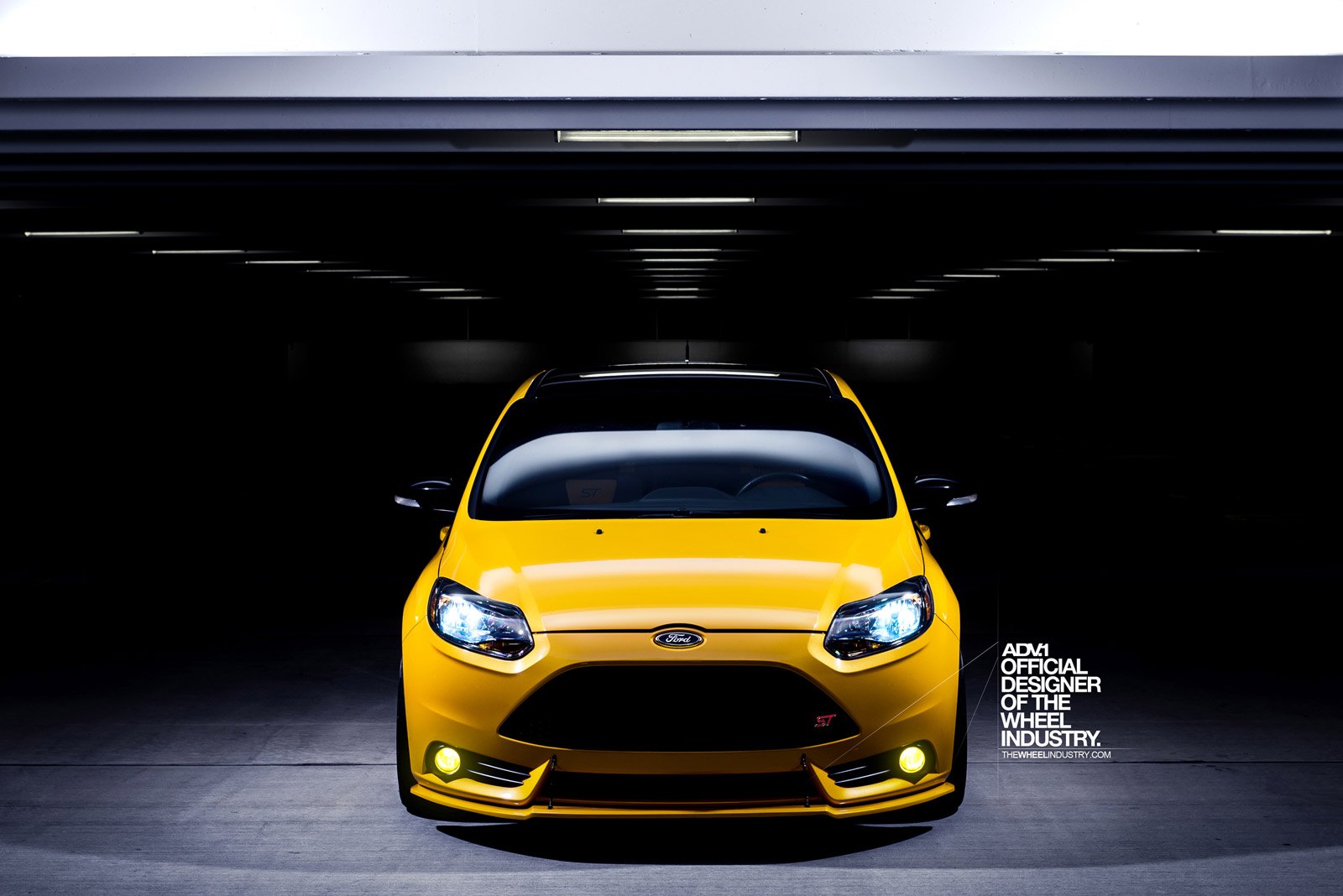 Yellow LED Fog Lights on Yellow Matte Ford Fiesta - Photo by ADV.1