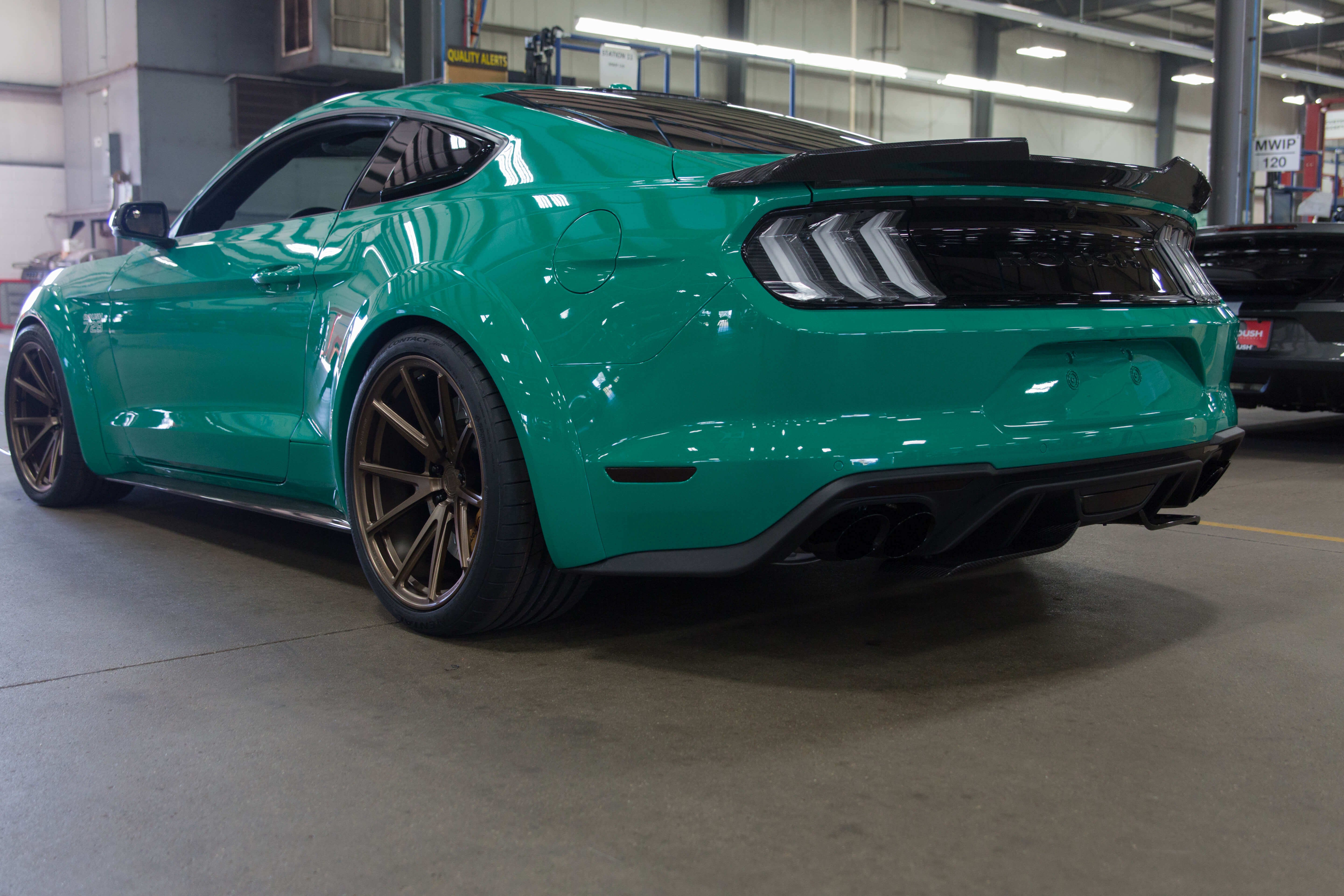 Captivating Green Mustang Boasting Carbon Fiber Carid Com