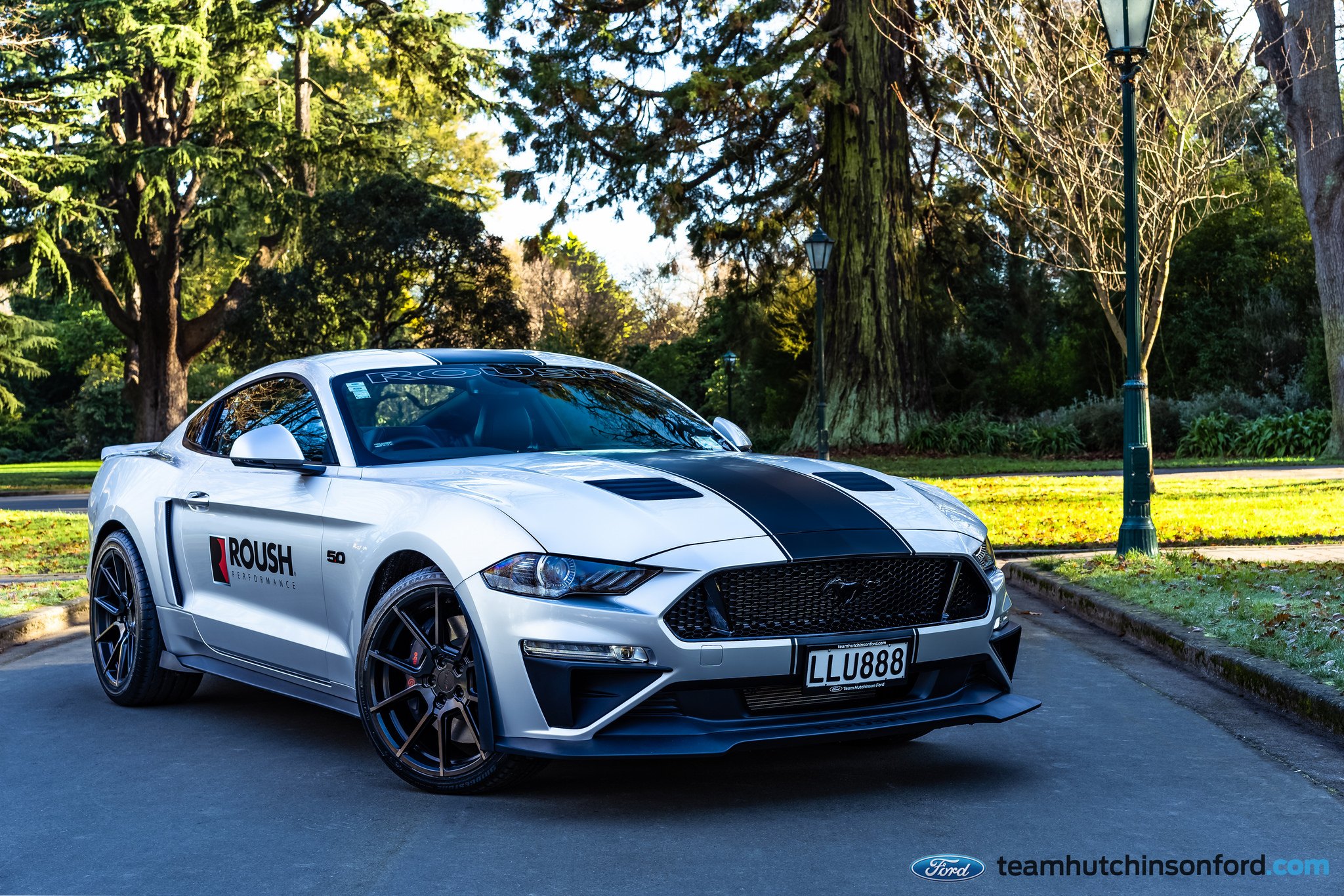 Roush Performance Body Kit on White Ford Mustang 5.0 - Photo by TSW Wheels