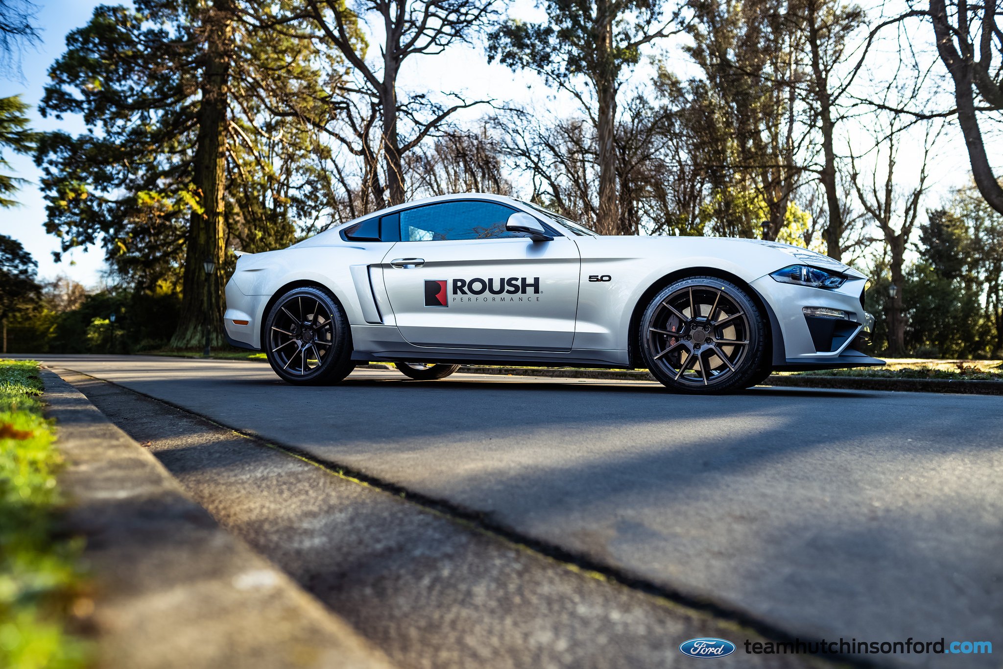 Custom White Ford Mustang 5.0 Side Scoops - Photo by TSW Wheels