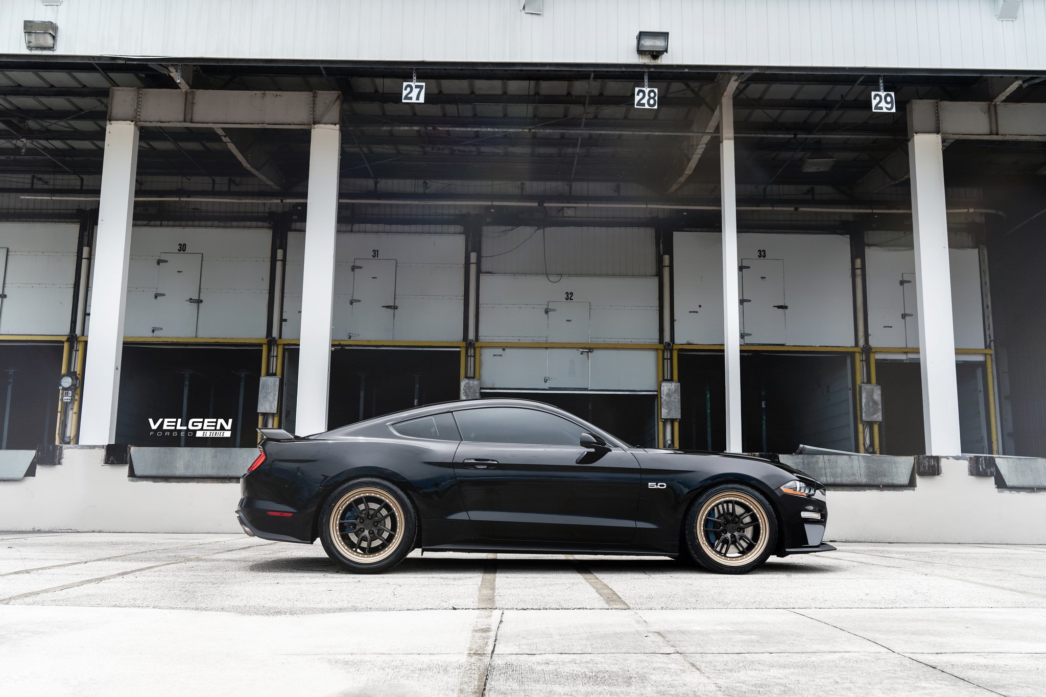 Custom Black Ford Mustang on Velgen Wheels - Photo by Velgen Wheels