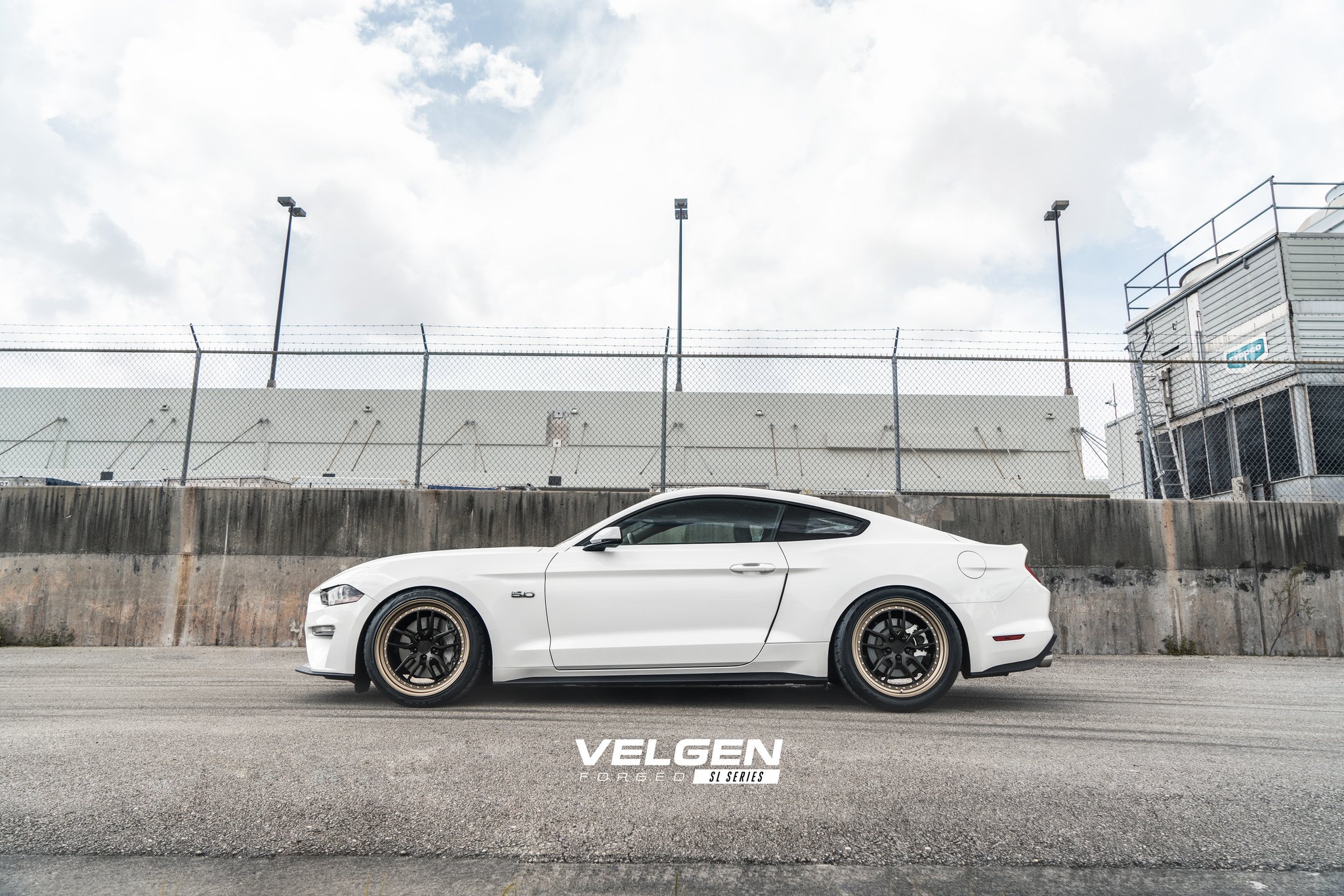 Velgen Forged Rims on White Ford Mustang GT - Photo by Velgen Wheels