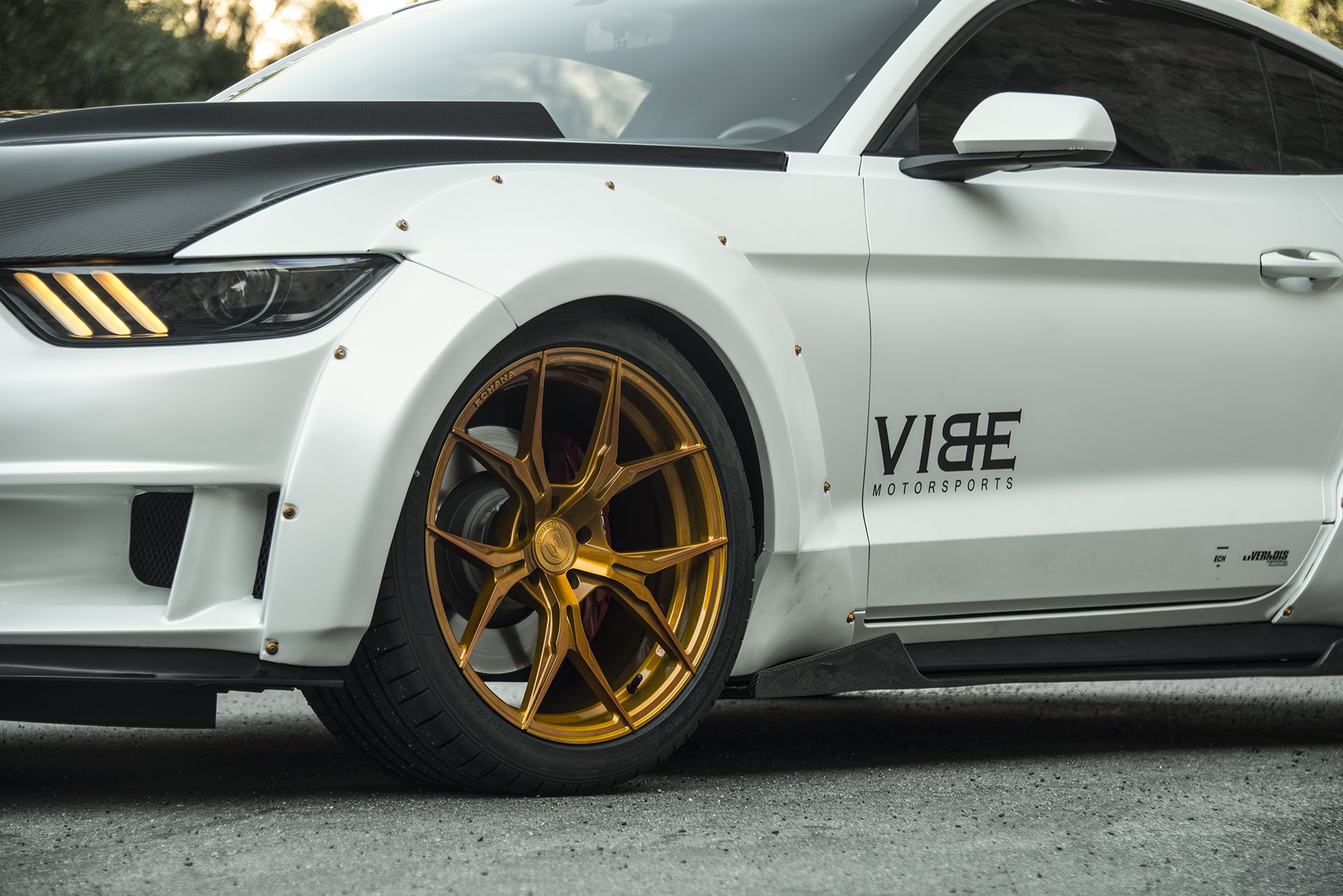 Mustang GT With A Full Body Kit - Photo by Vibe Motorsports