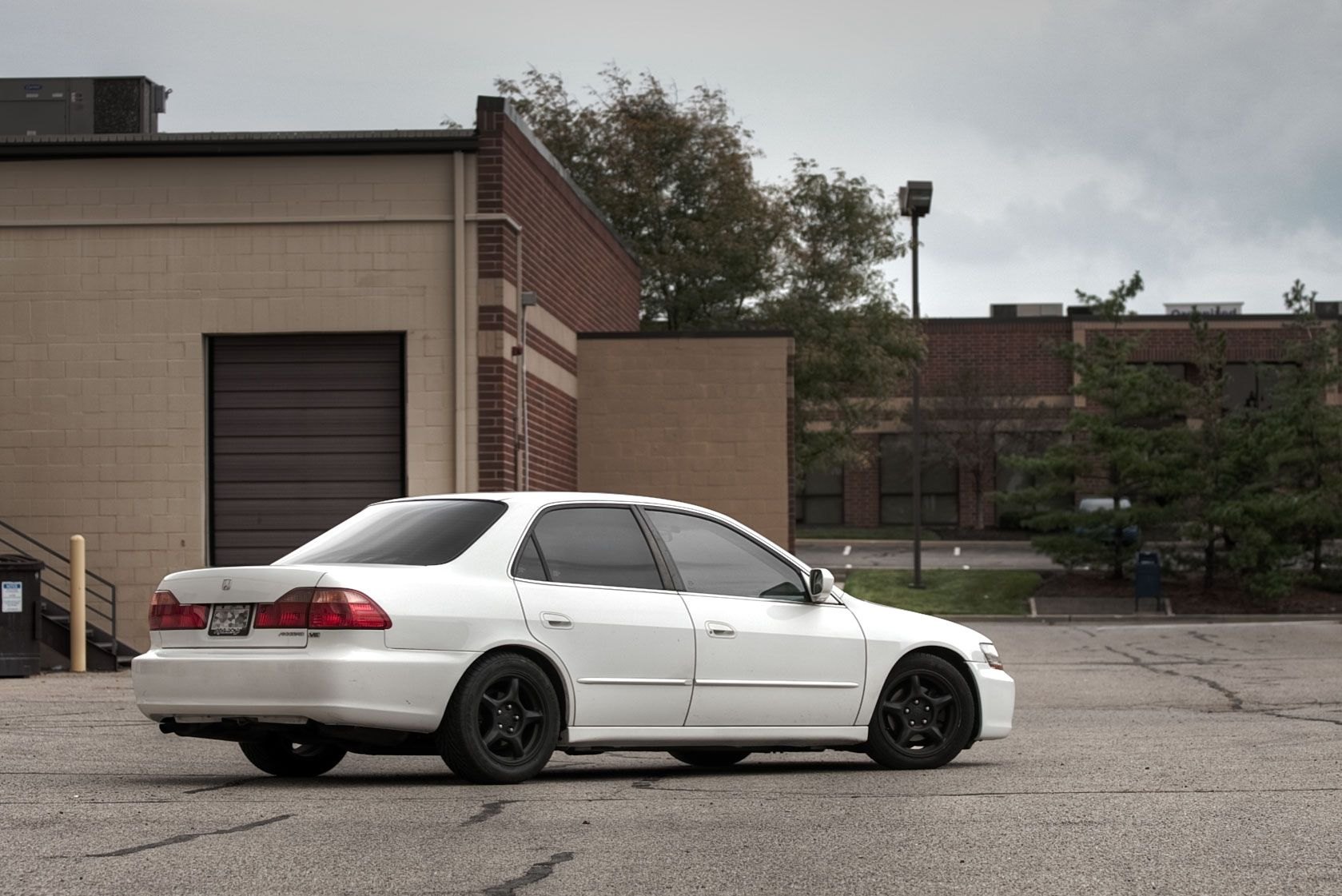 White Honda Accord with Red Taillights  - Photo by dan kinzie