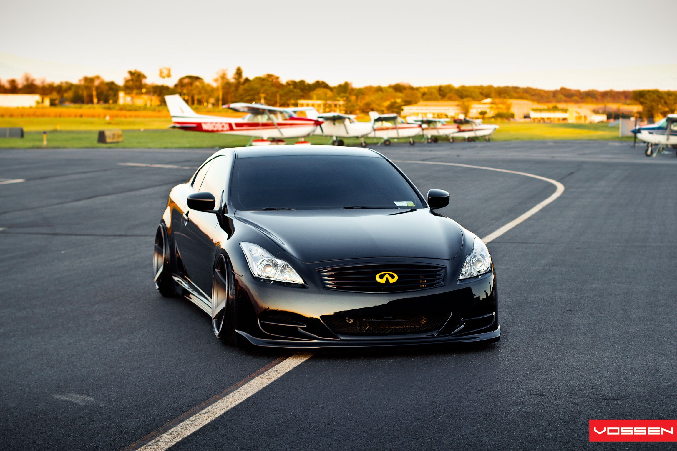 Stunning Blacked-out Infiniti G37 Coupe With Deep Concave Vossen Rims ...
