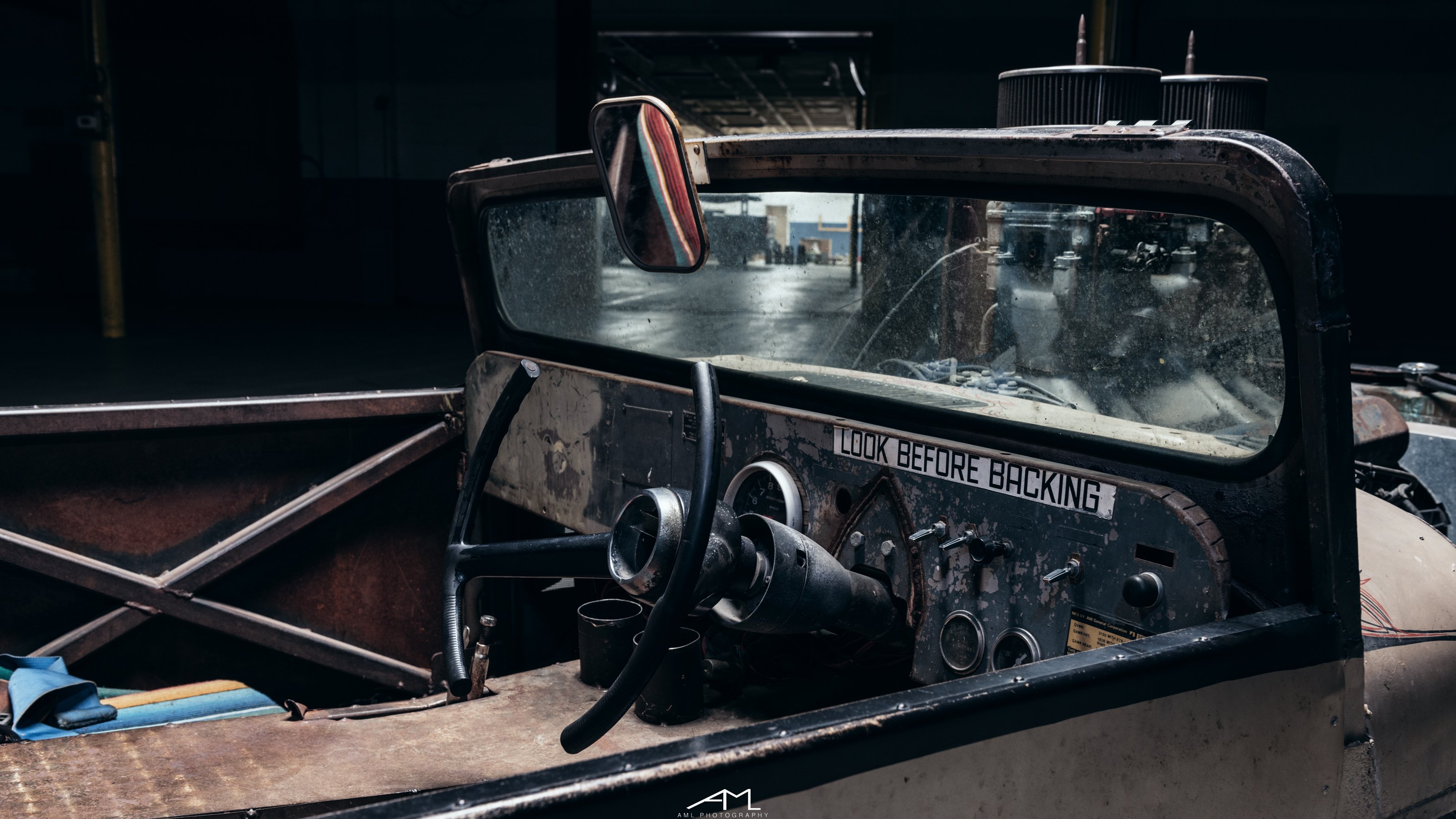 Rat Rod Custom Chopped Steering Wheel - Photo by Arlen Liverman