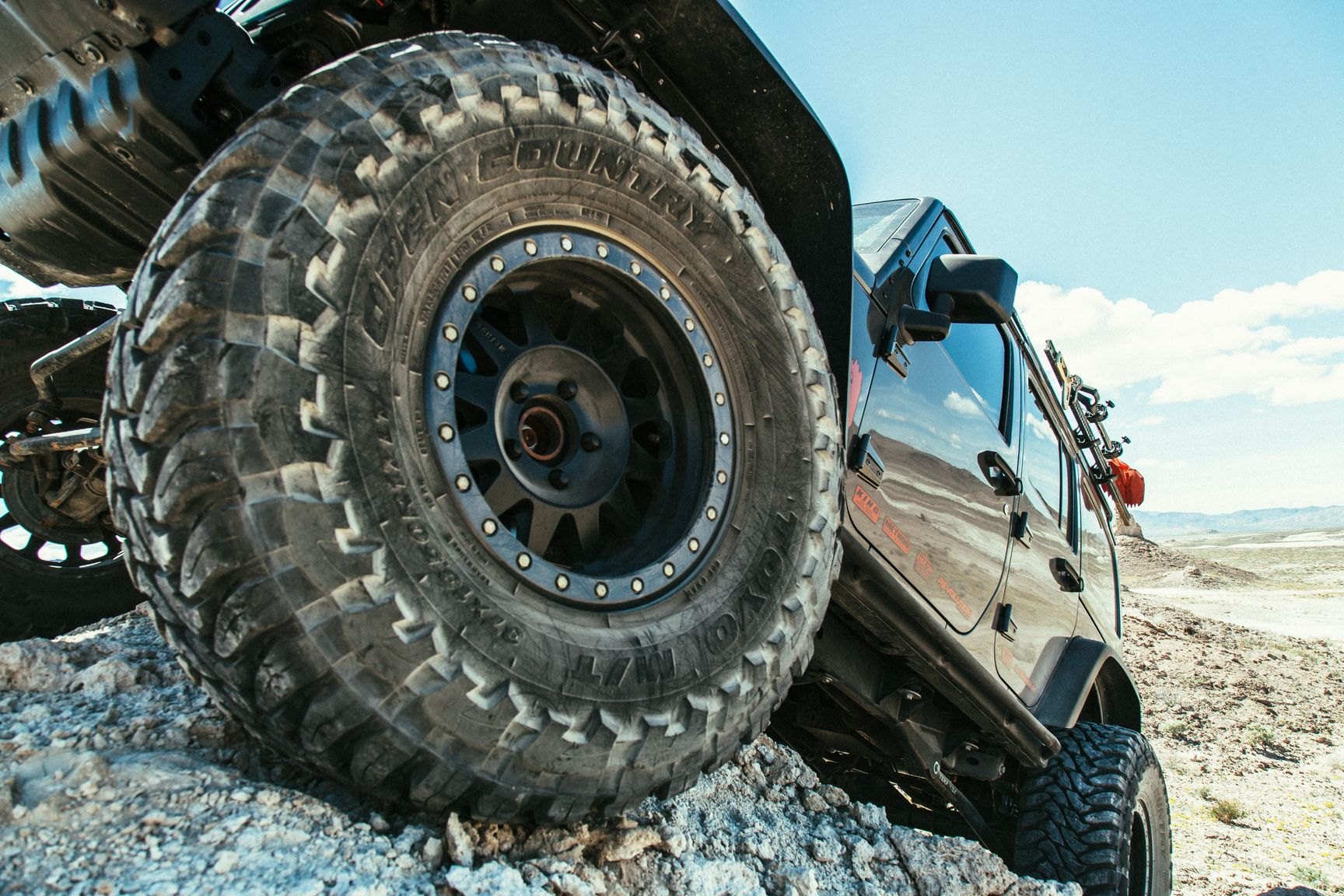 Toyo Open Country Tires on Black Lifted Jeep Wrangler - Photo by Rebel Off-Road