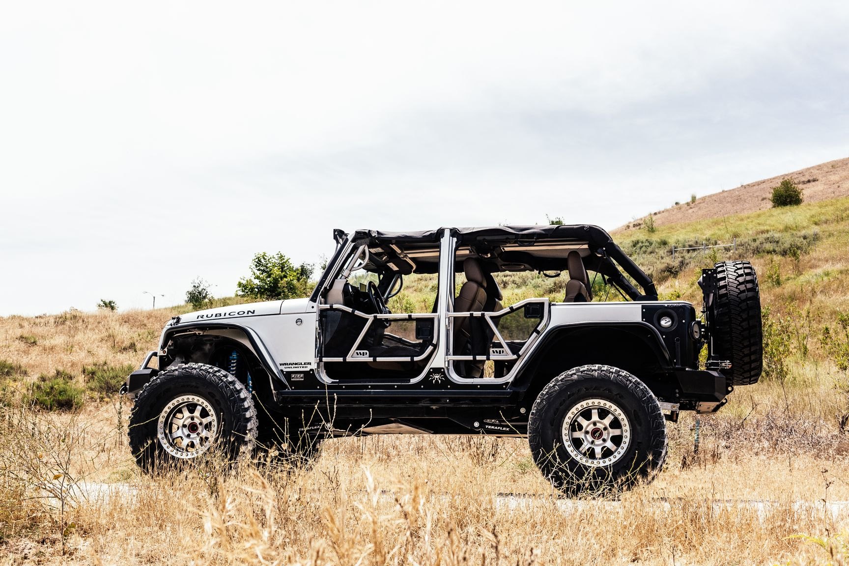 Goodyear Tires on Gray Lifted Jeep Wrangler - Photo by Rebel Off-Road