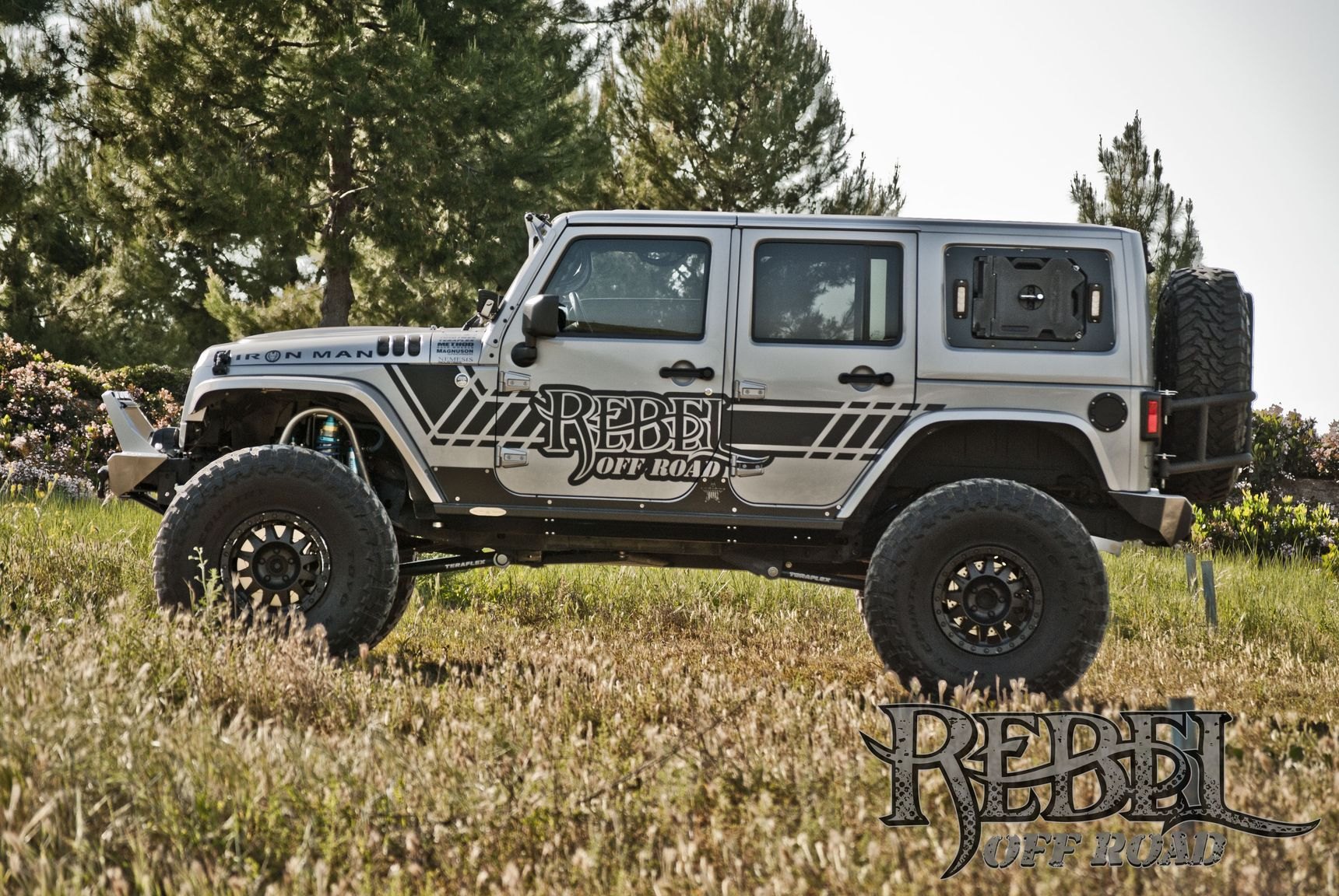 Impressive Rebel Off Road Build Gray Lifted Jeep Wrangler With Off