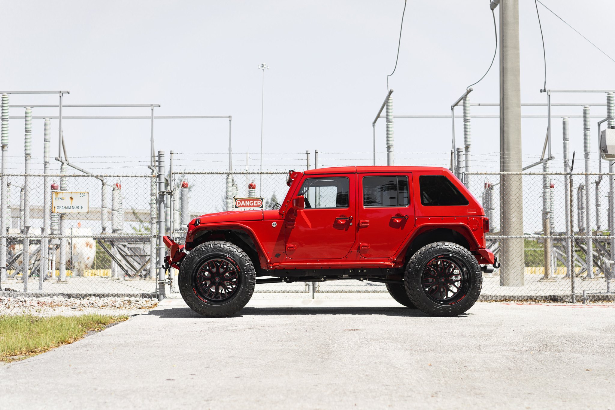 Fastback Style Hard Top on a Modified JK Unlimited - Photo by Fuel Off-Road