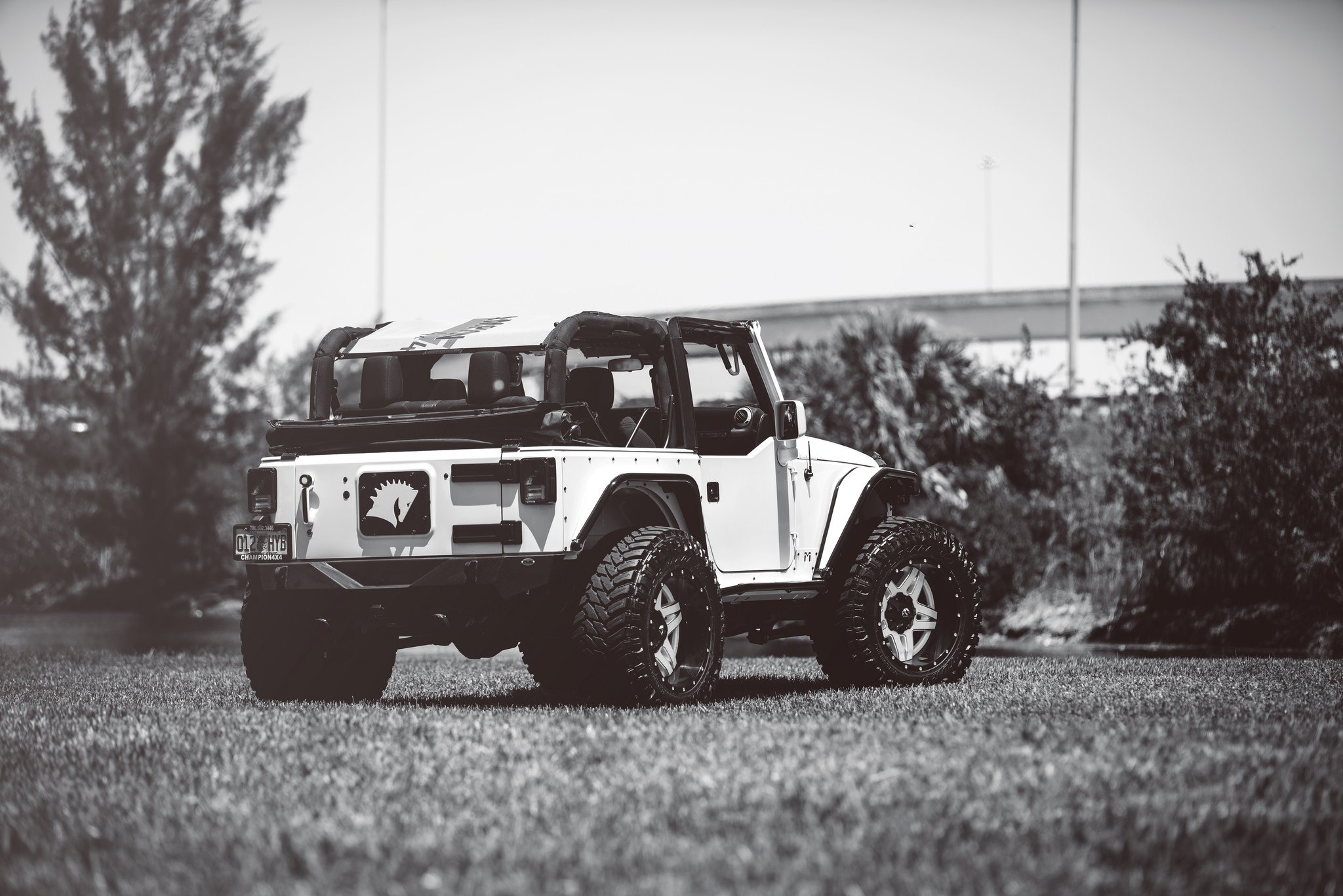 Aftermarket Soft Top on White Jeep Wrangler - Photo by Fuel Offroad